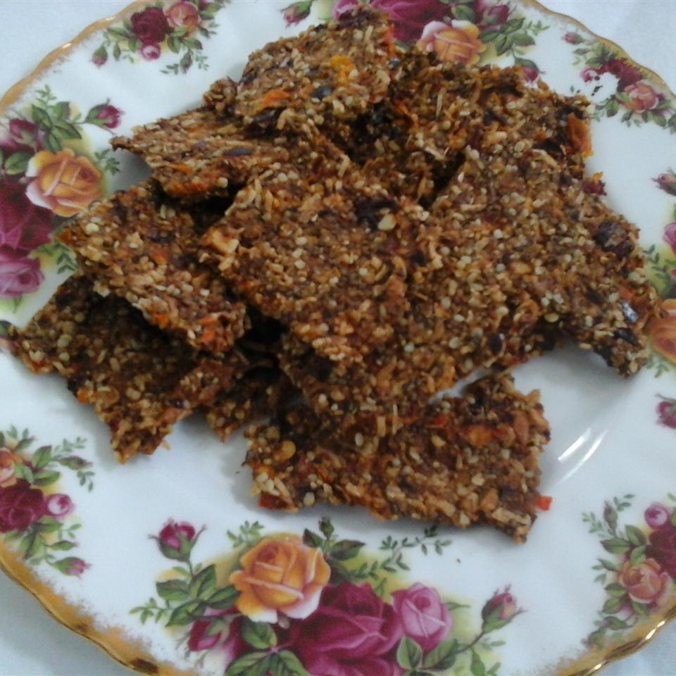 Gluten-Free Dehydrated Rosemary and Cranberry Crisps