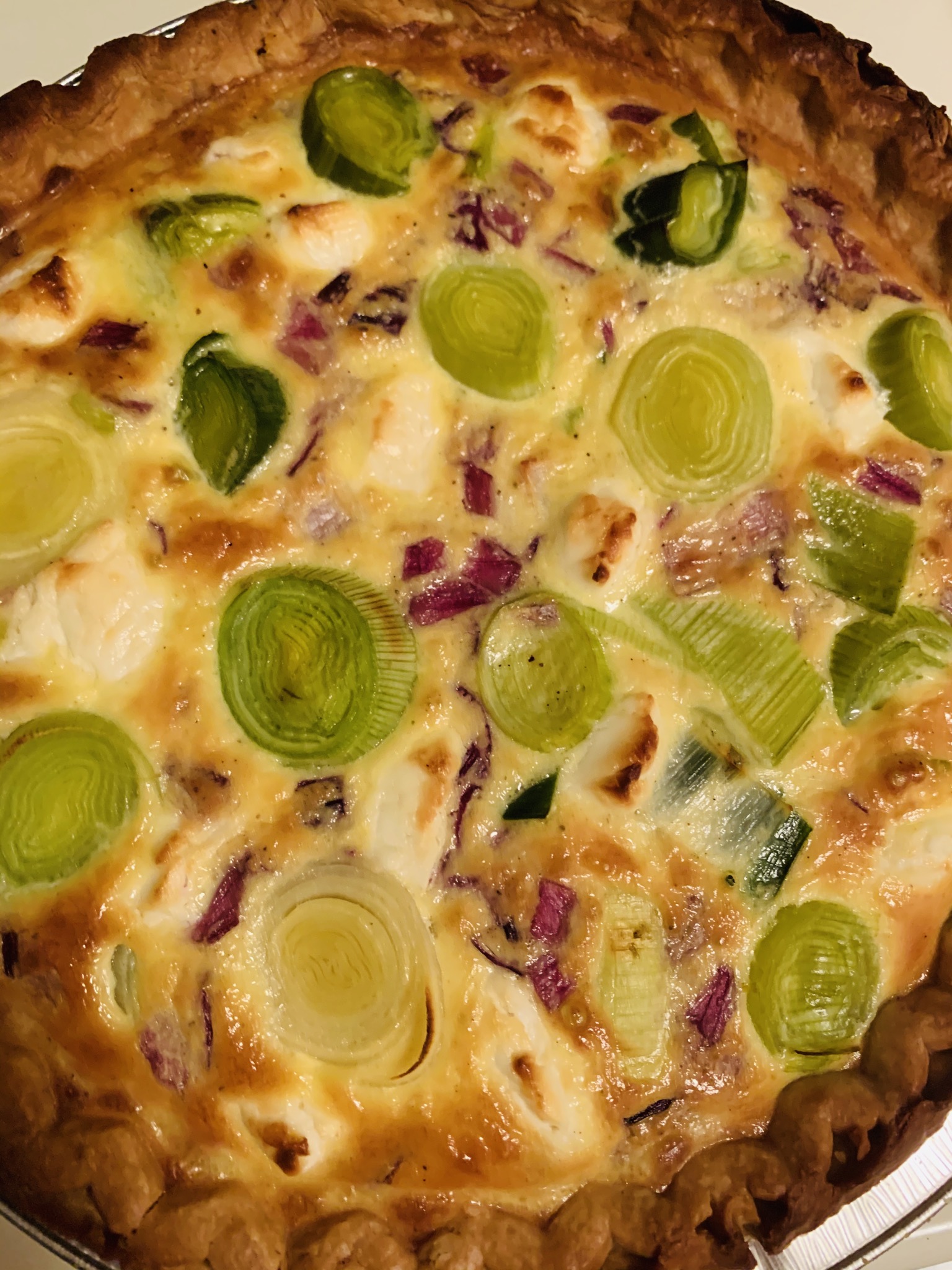 Goat Cheese and Leek Quiche