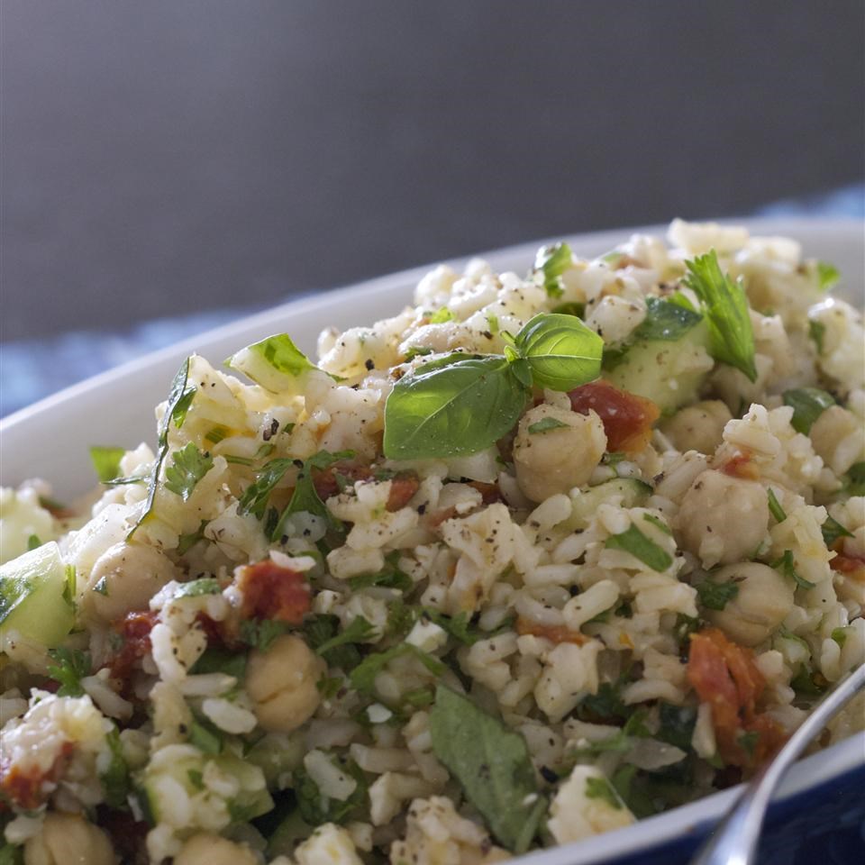 Greek Brown Rice Salad