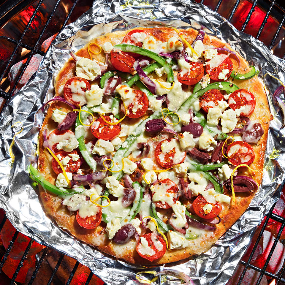 Greek Grilled Pizza from Reynolds Wrap®