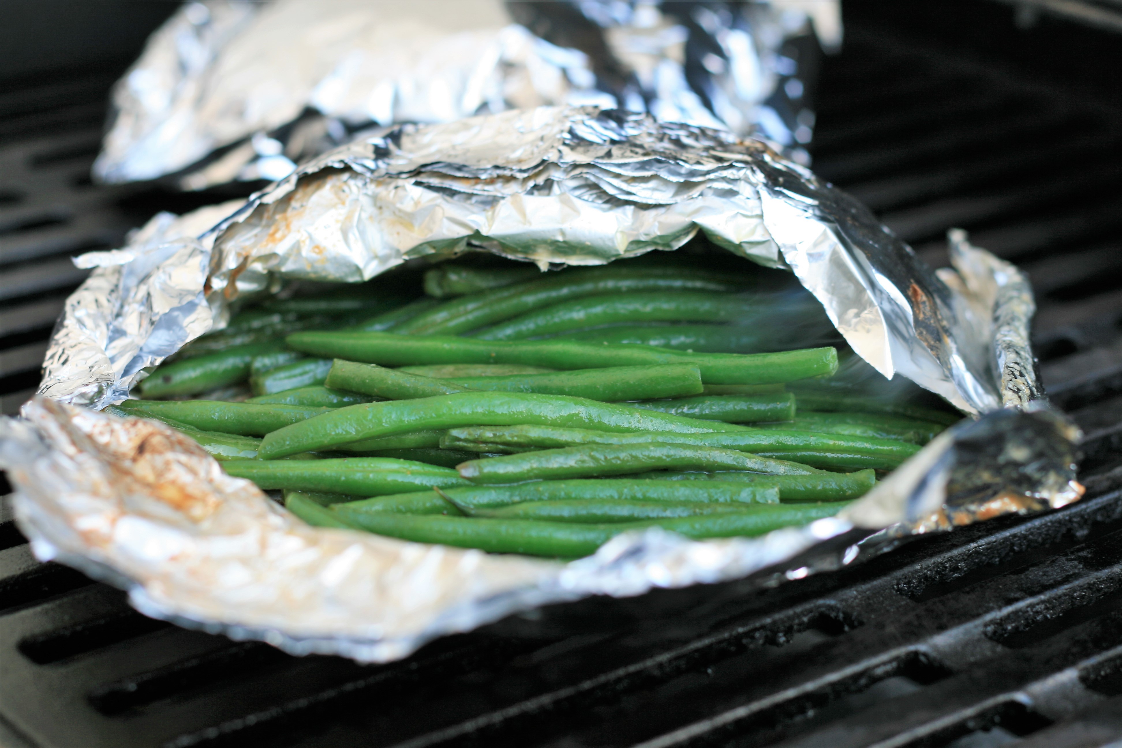 Green Beans Grilled in Foil