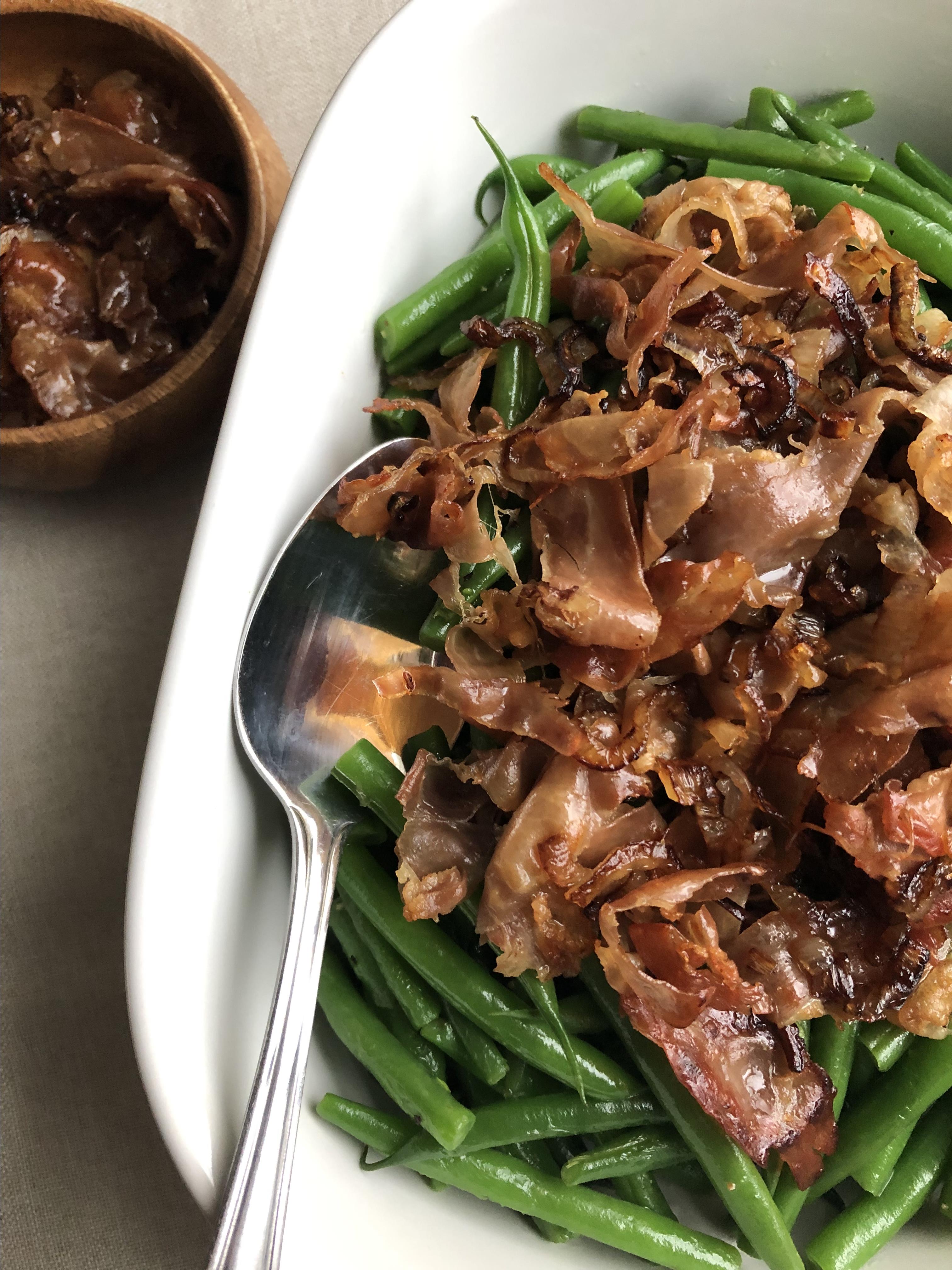 Green Beans with Shallots and Prosciutto