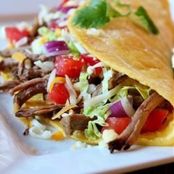 Green Chile Beef Tacos