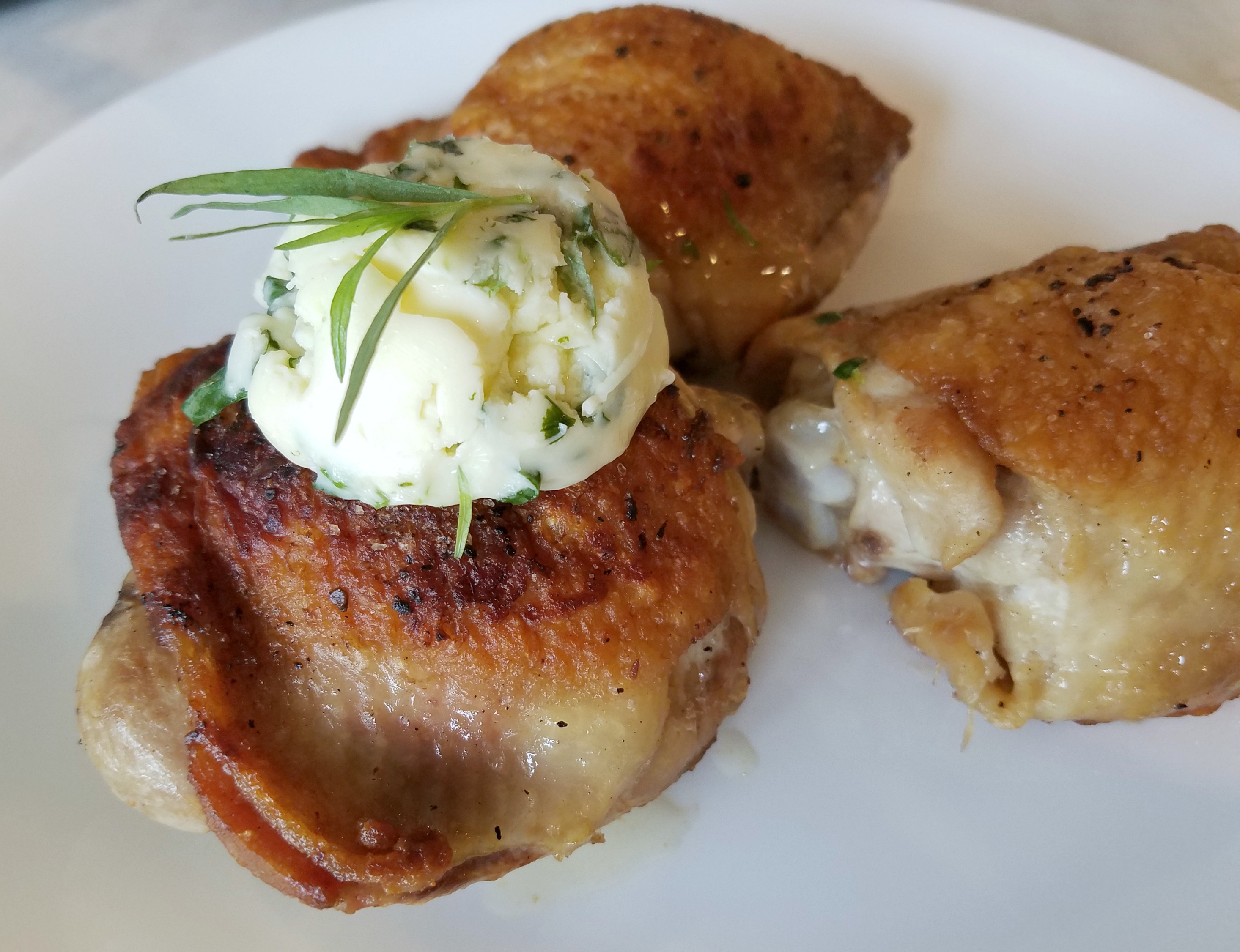 Grilled Chicken with Tarragon Butter
