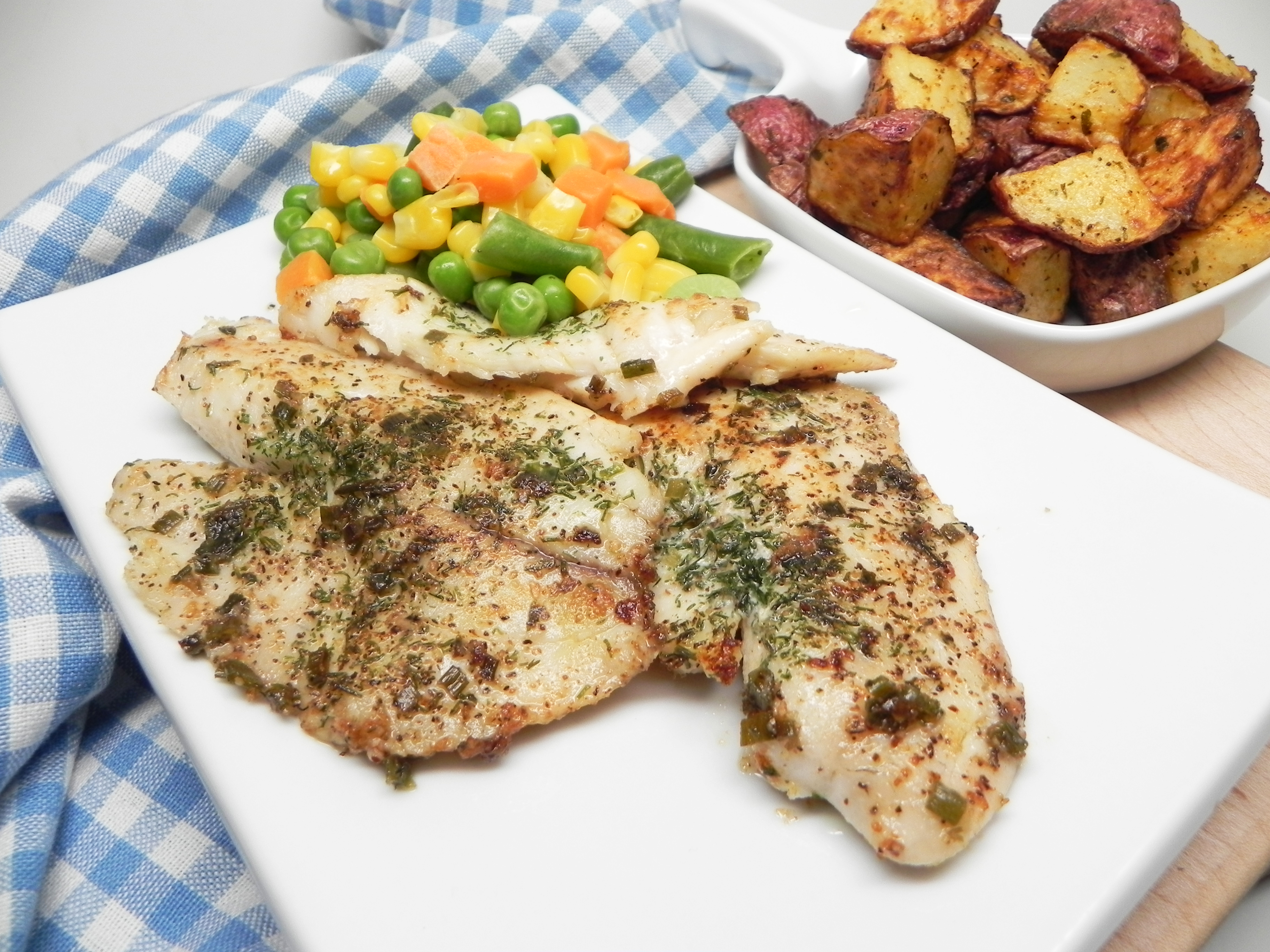 Grilled Herbed Tilapia in Foil Packets