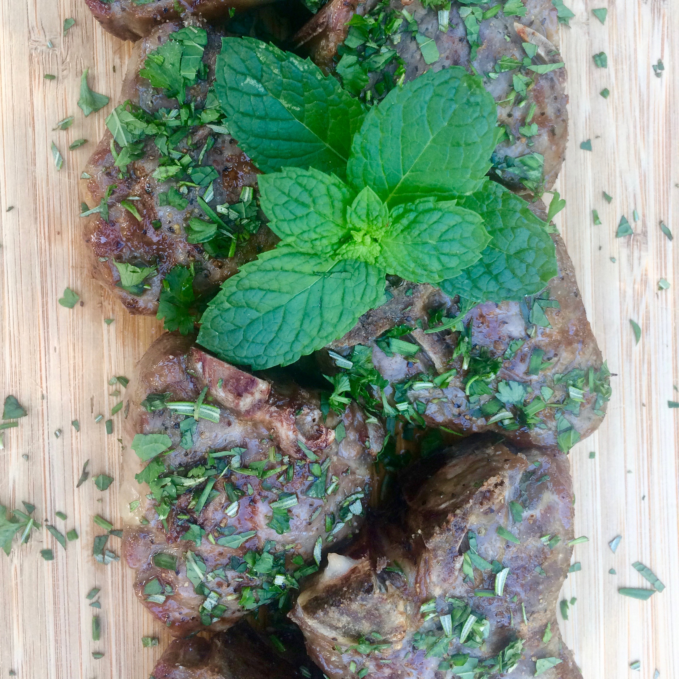 Grilled Lamb Chops with Fresh Herbs