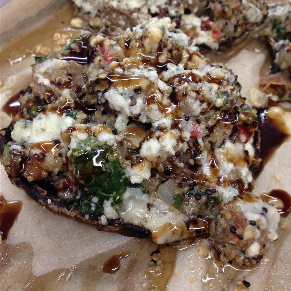 Grilled Portobello Mushrooms with Blue Cheese