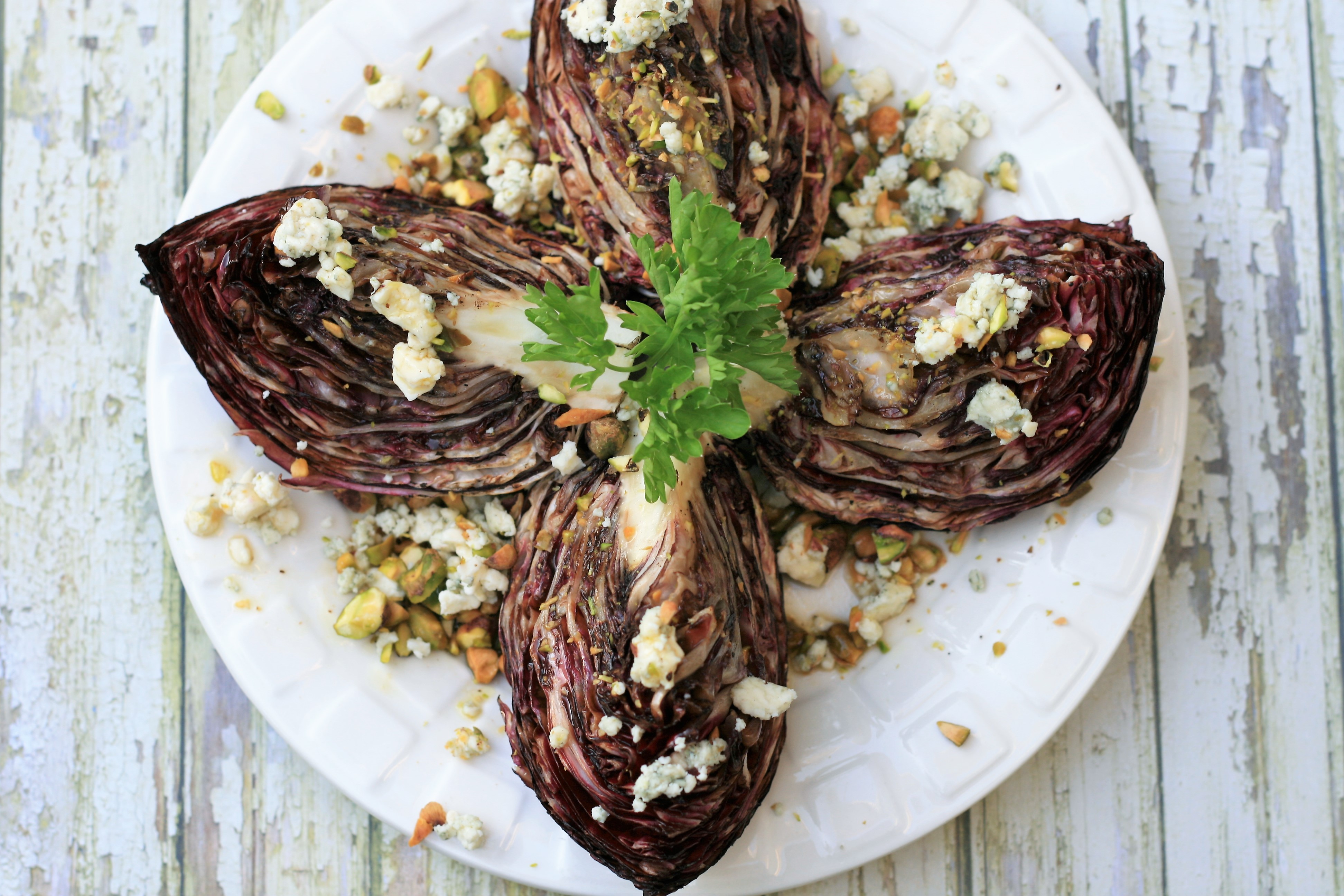 Grilled Radicchio with Blue Cheese