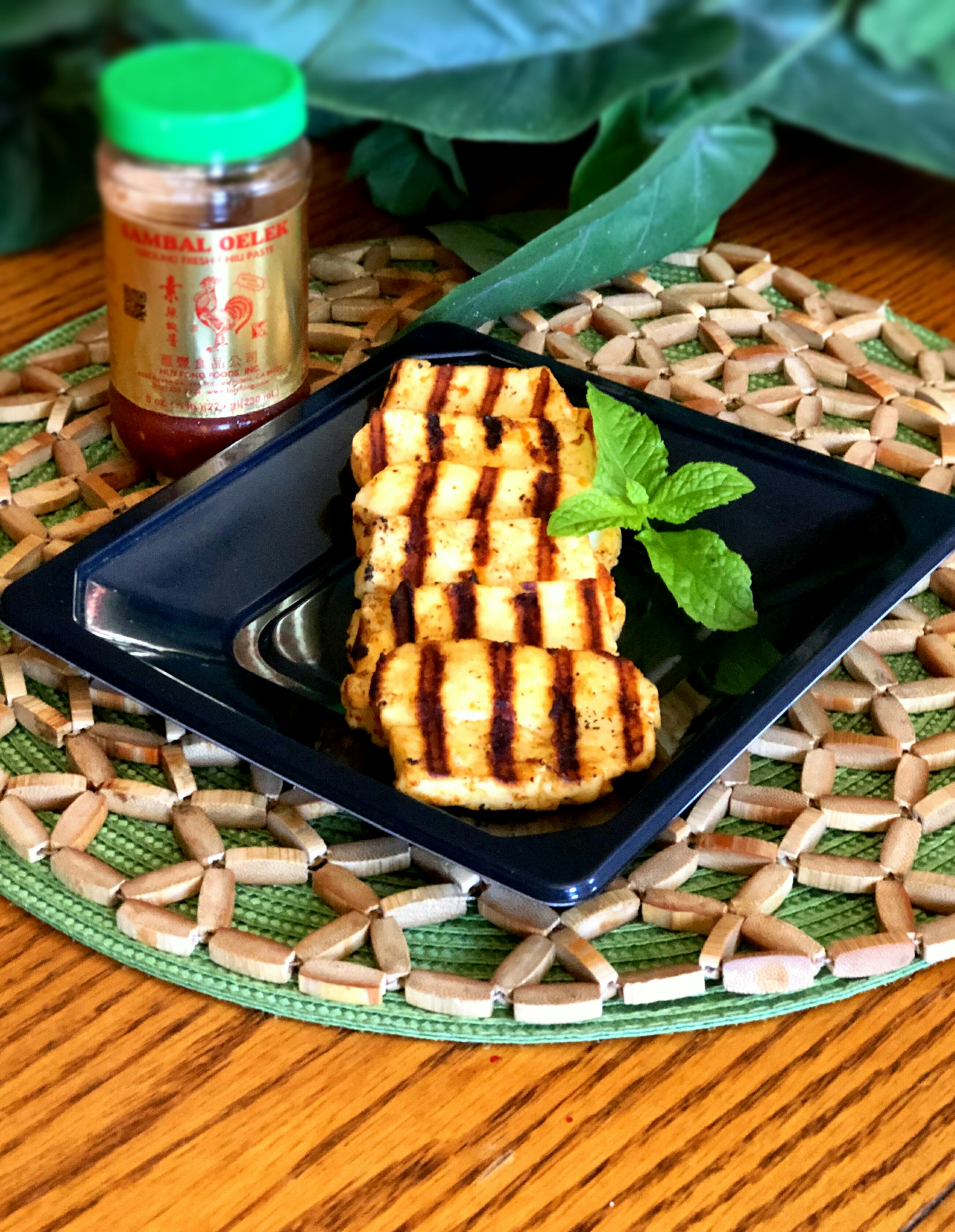 Grilled Spicy Halloumi Cheese