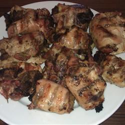 Grilled Stuffed Chicken Thighs