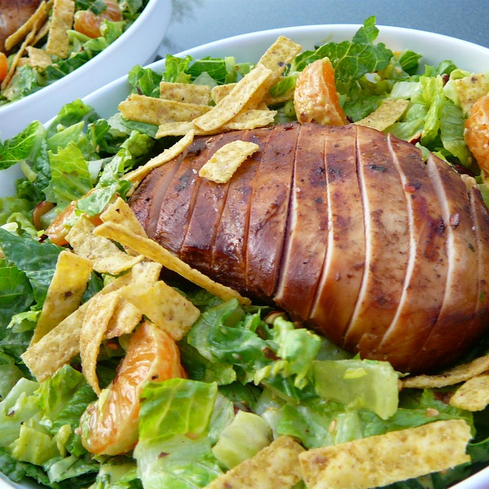 Grilled Wonton Chicken Salad