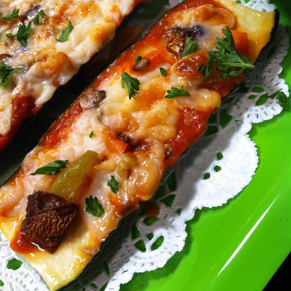 Grilled Zucchini Pizza with Goat Cheese