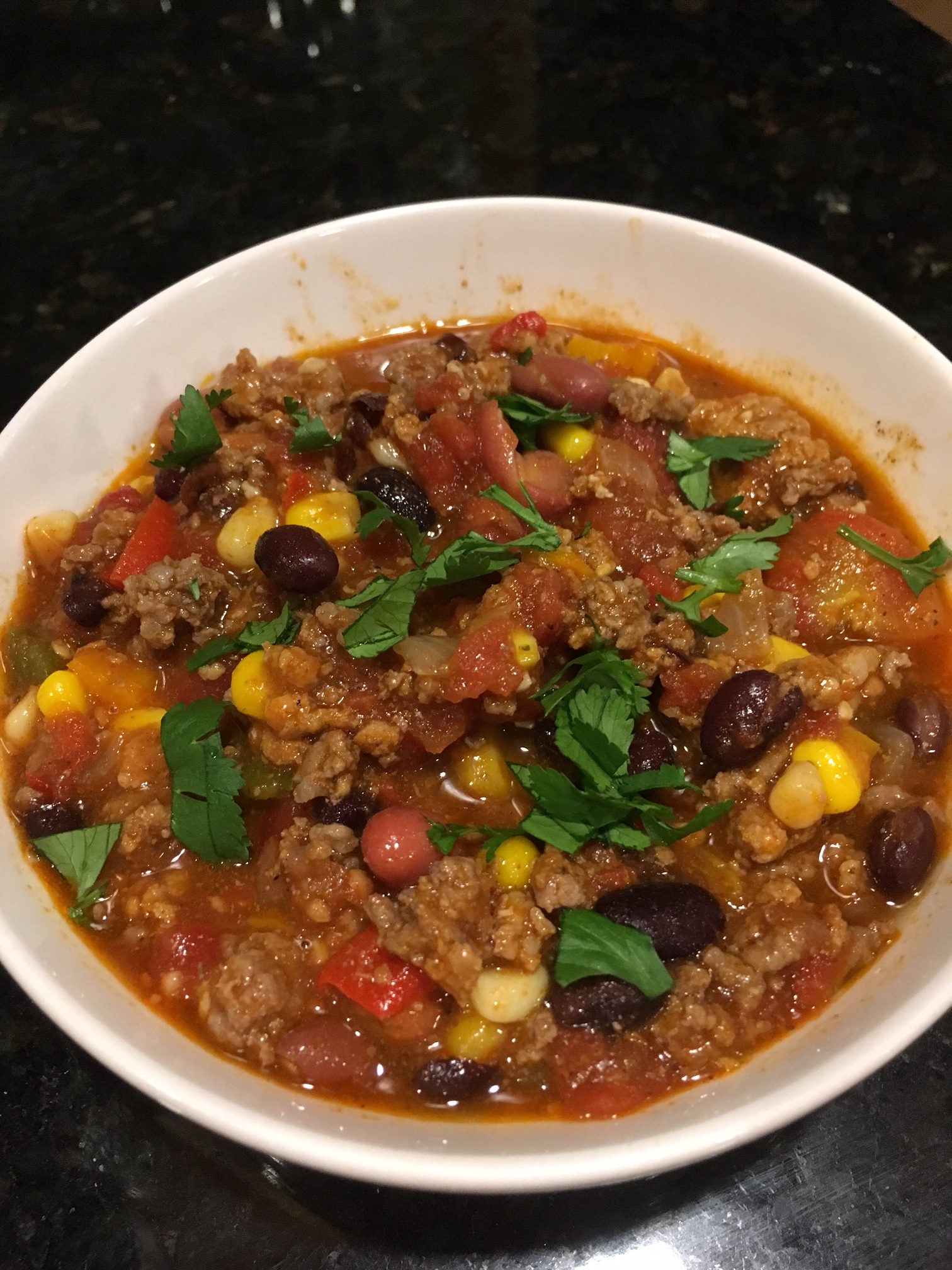 Ground Beef Chili with Beans