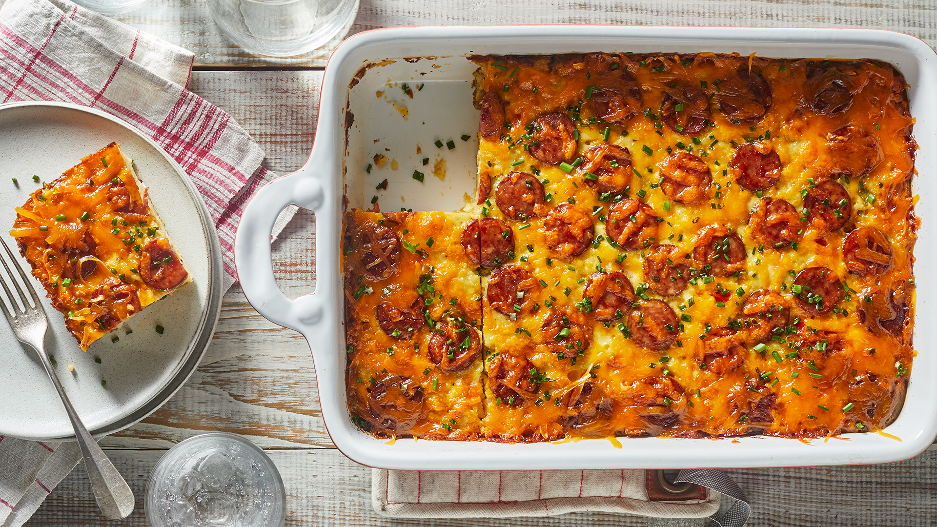 Hash Brown Casserole with Hillshire Farm® Smoked Sausage
