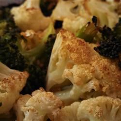 Honey-Garlic Cauliflower and Broccoli