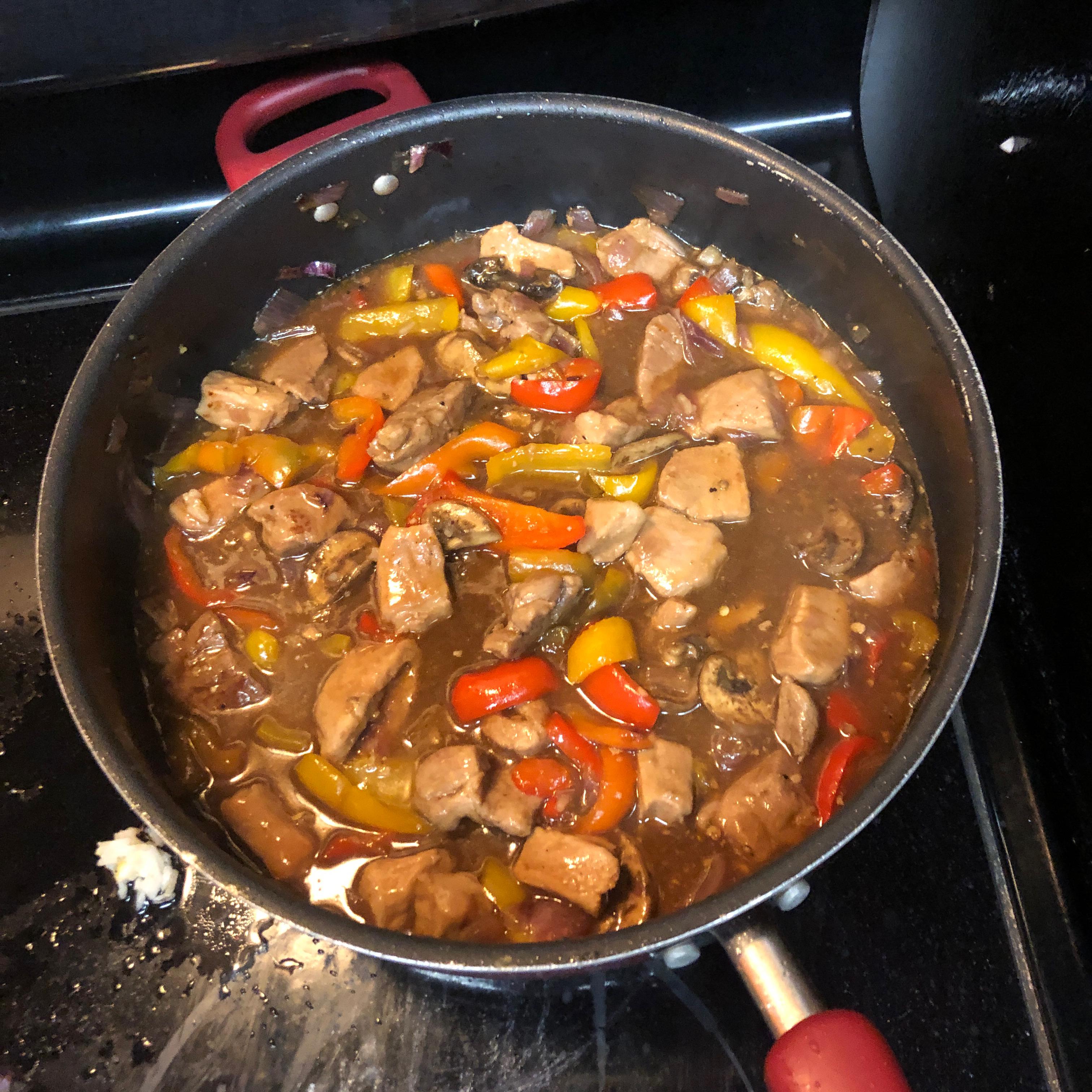 Honey Pork with Peppers