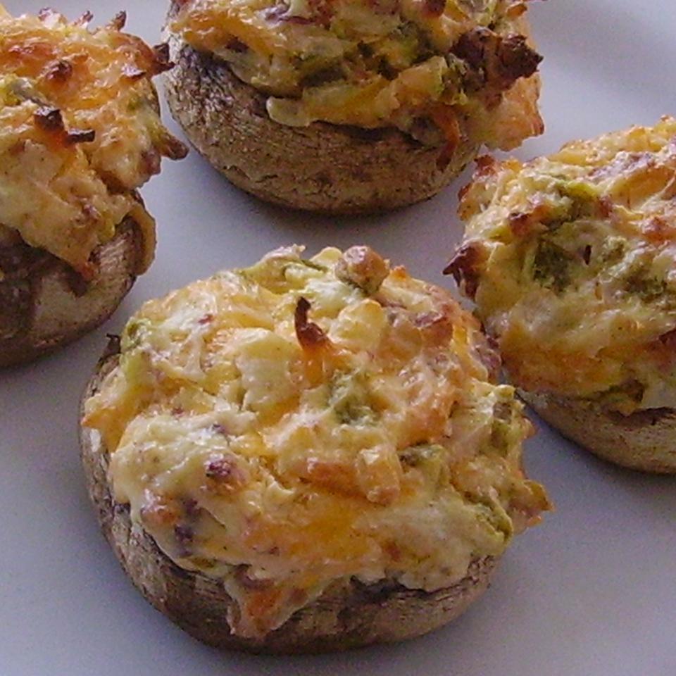Hot and Spicy Stuffed Mushrooms