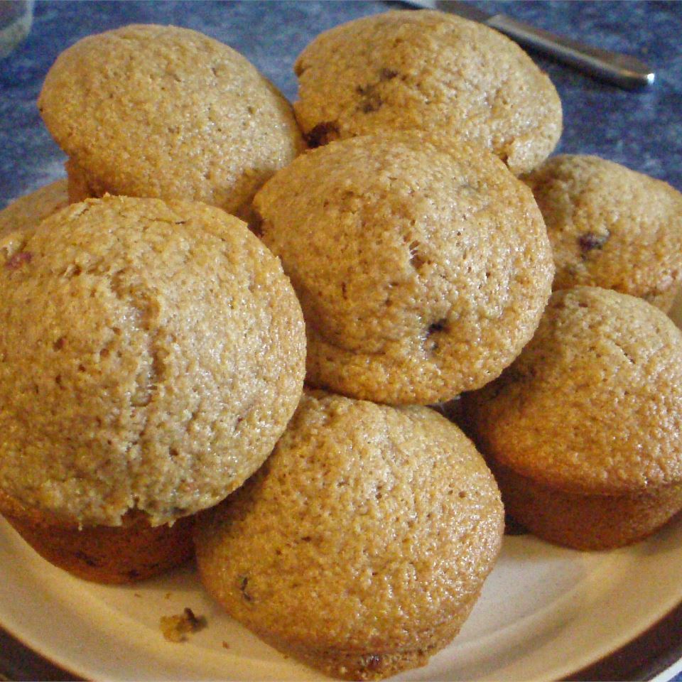 Huckleberry Muffins with Oat Bran