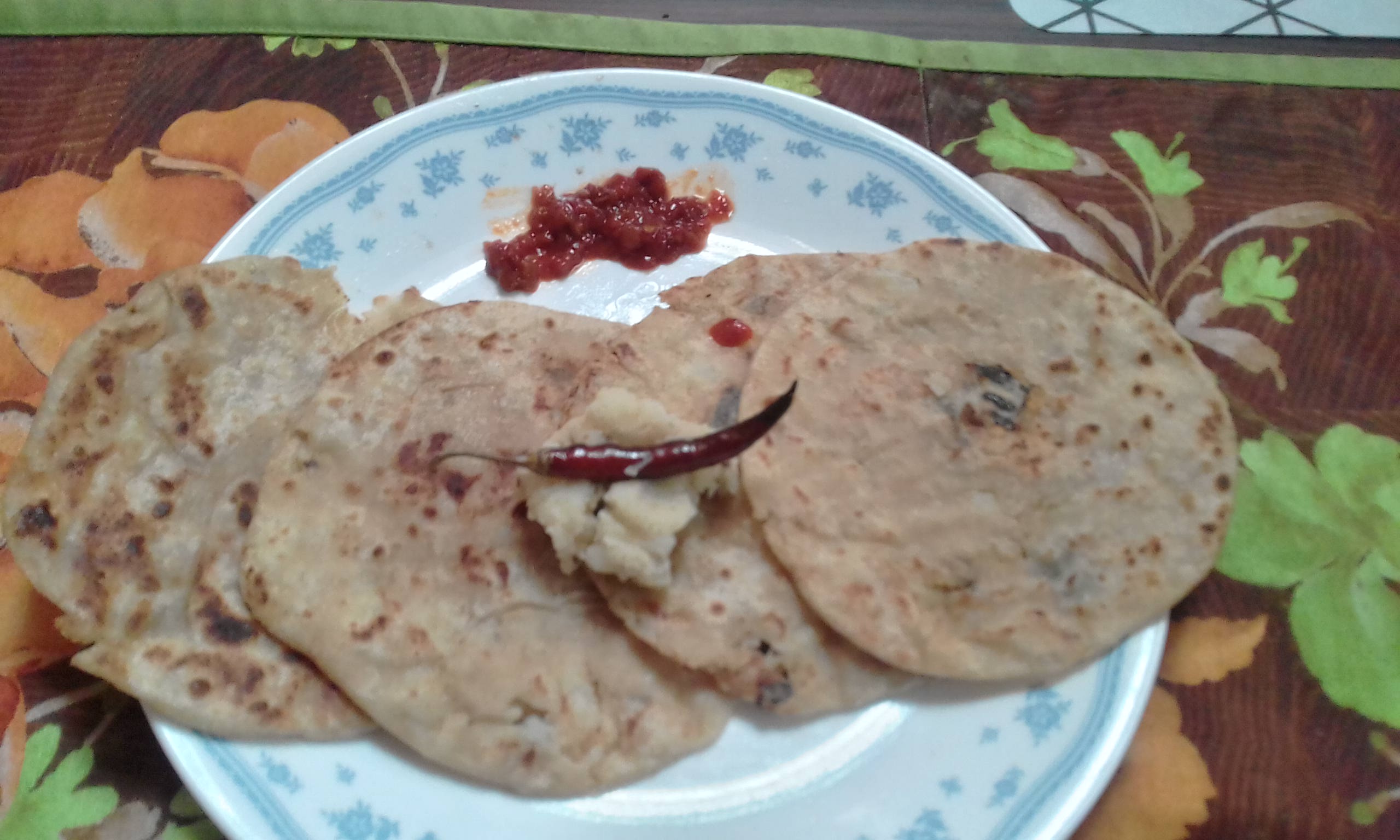 Indian Potato-Stuffed Paratha