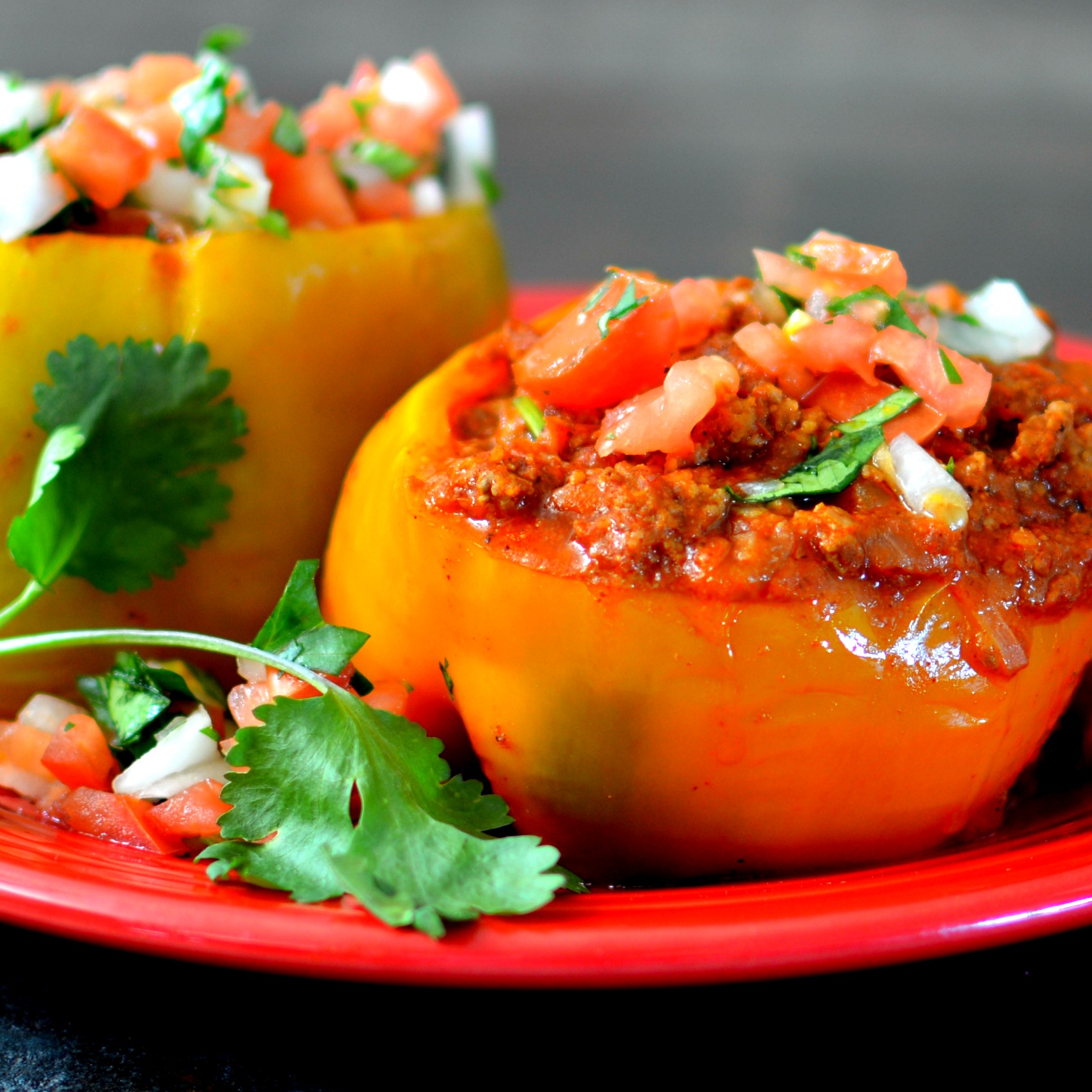 Instant Pot® Beef-Stuffed Peppers