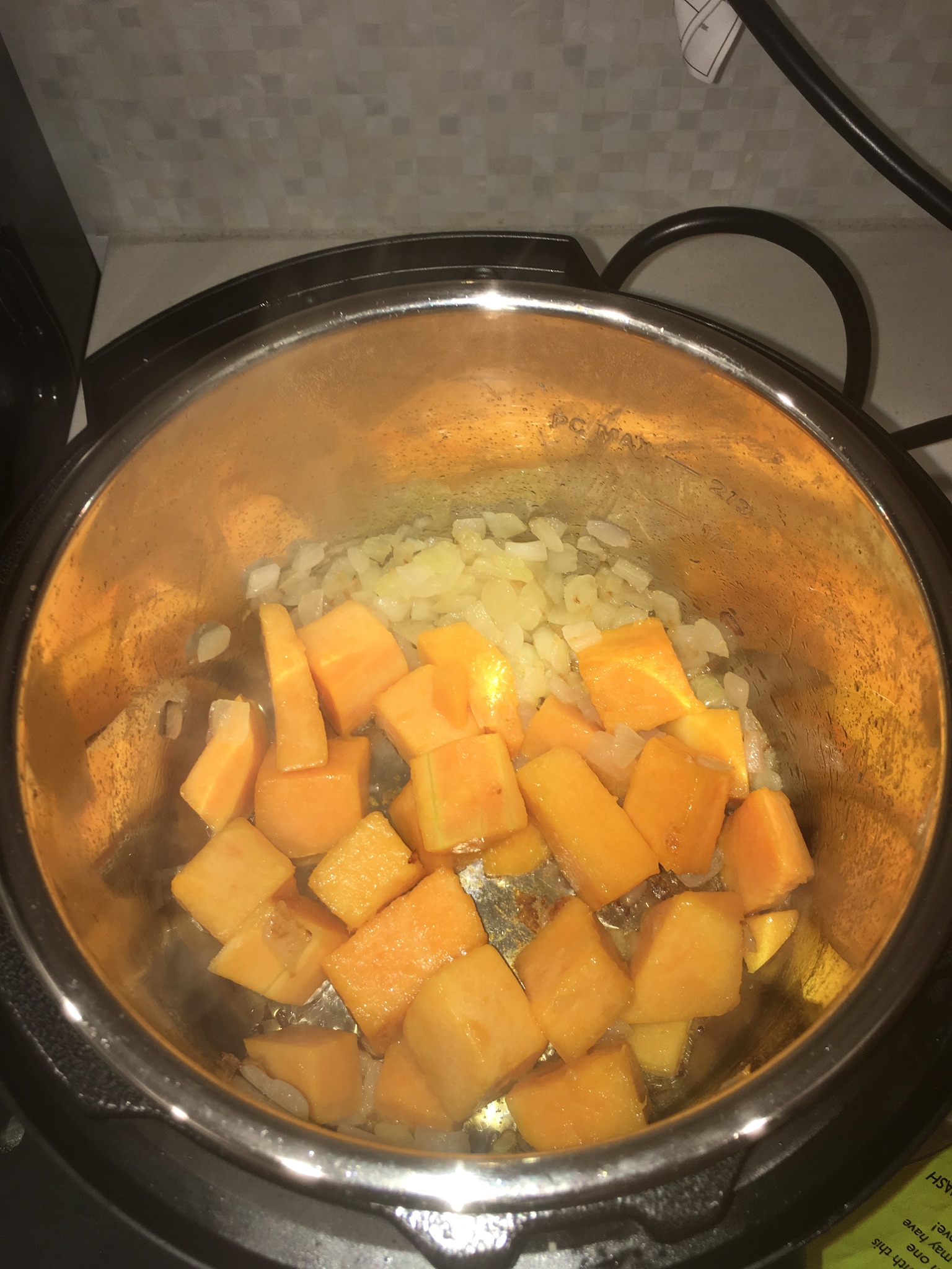 Instant Pot® Butternut Squash and Pumpkin Spice Soup