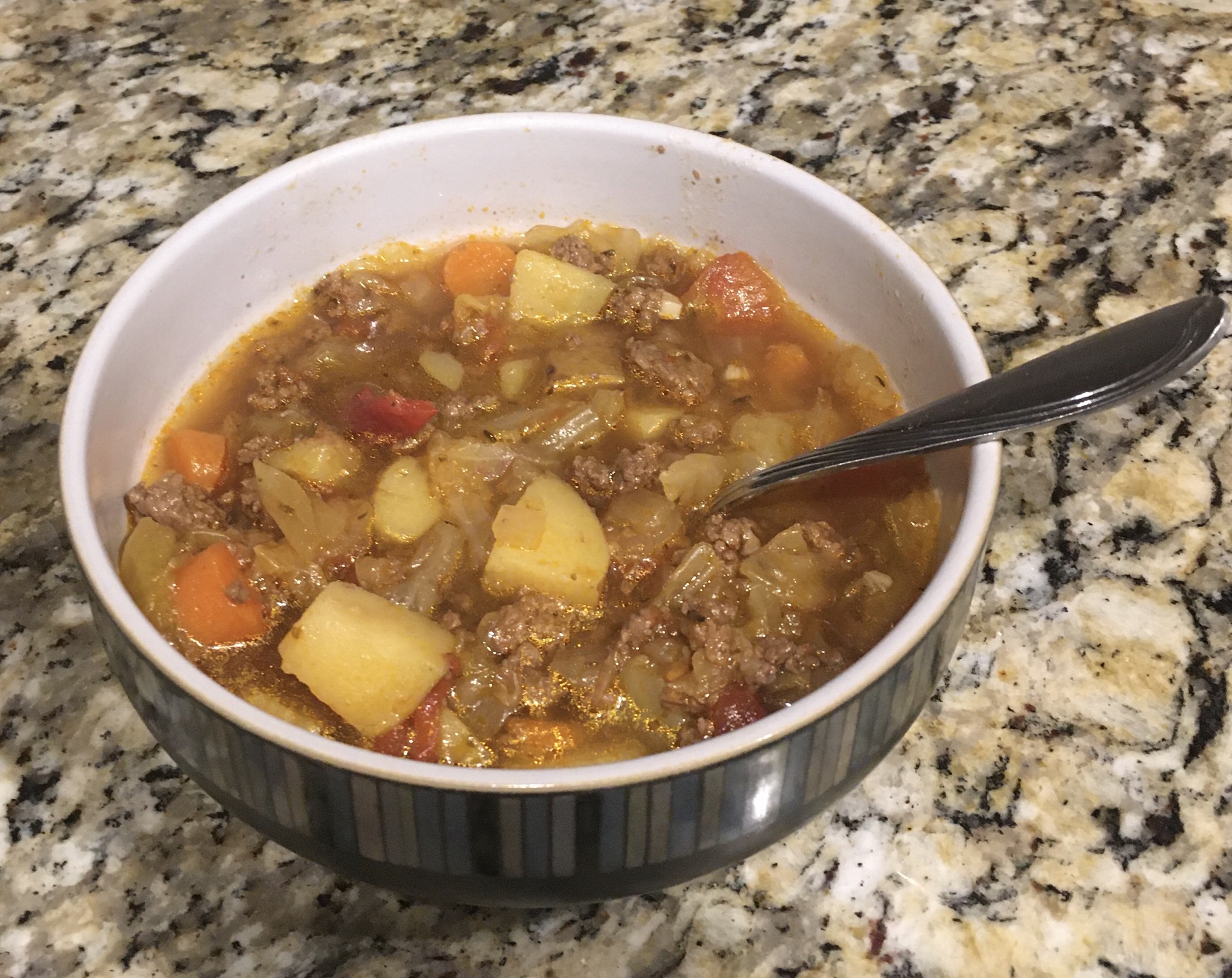 Instant Pot® Cabbage and Beef Soup