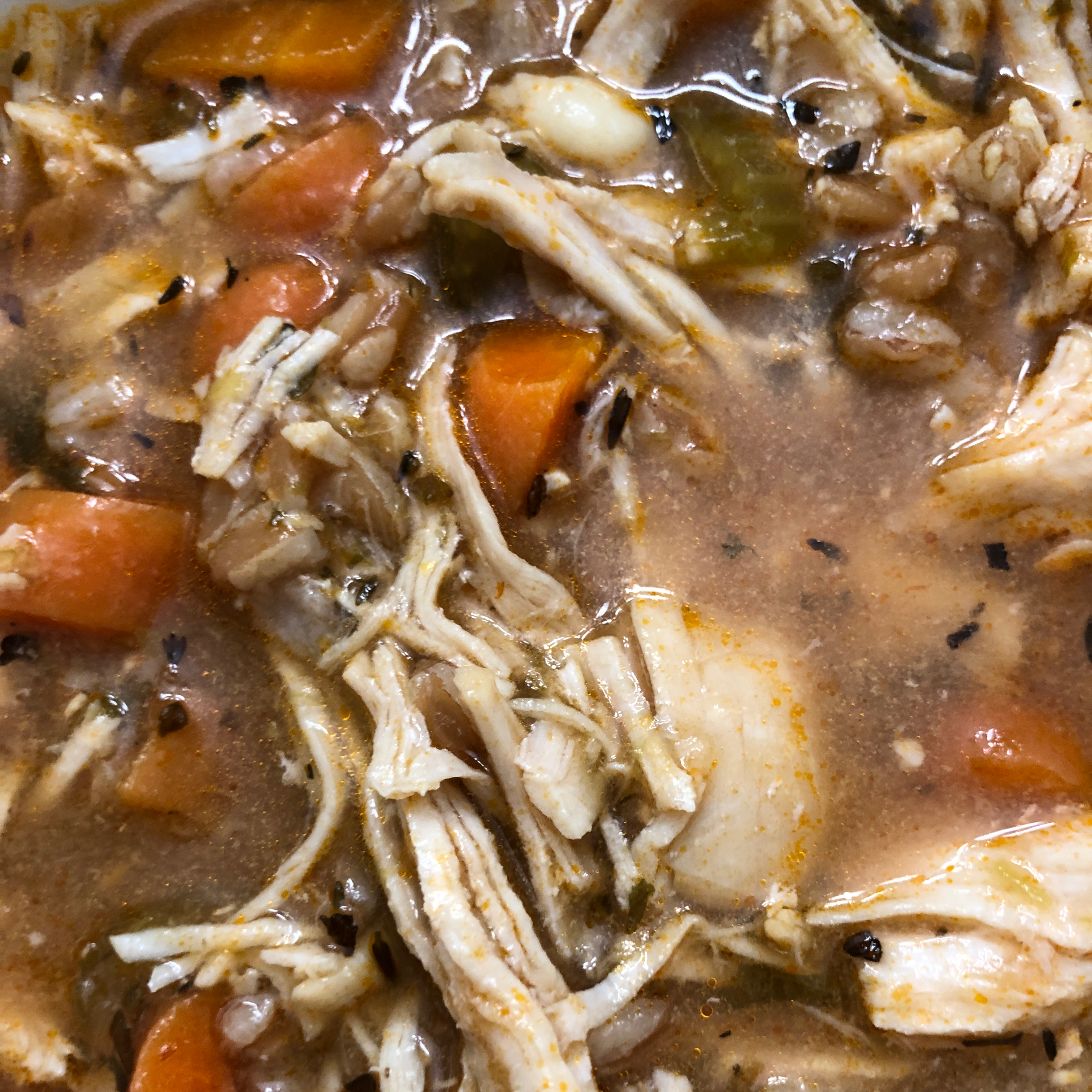 Instant Pot® Chicken and Farro Soup