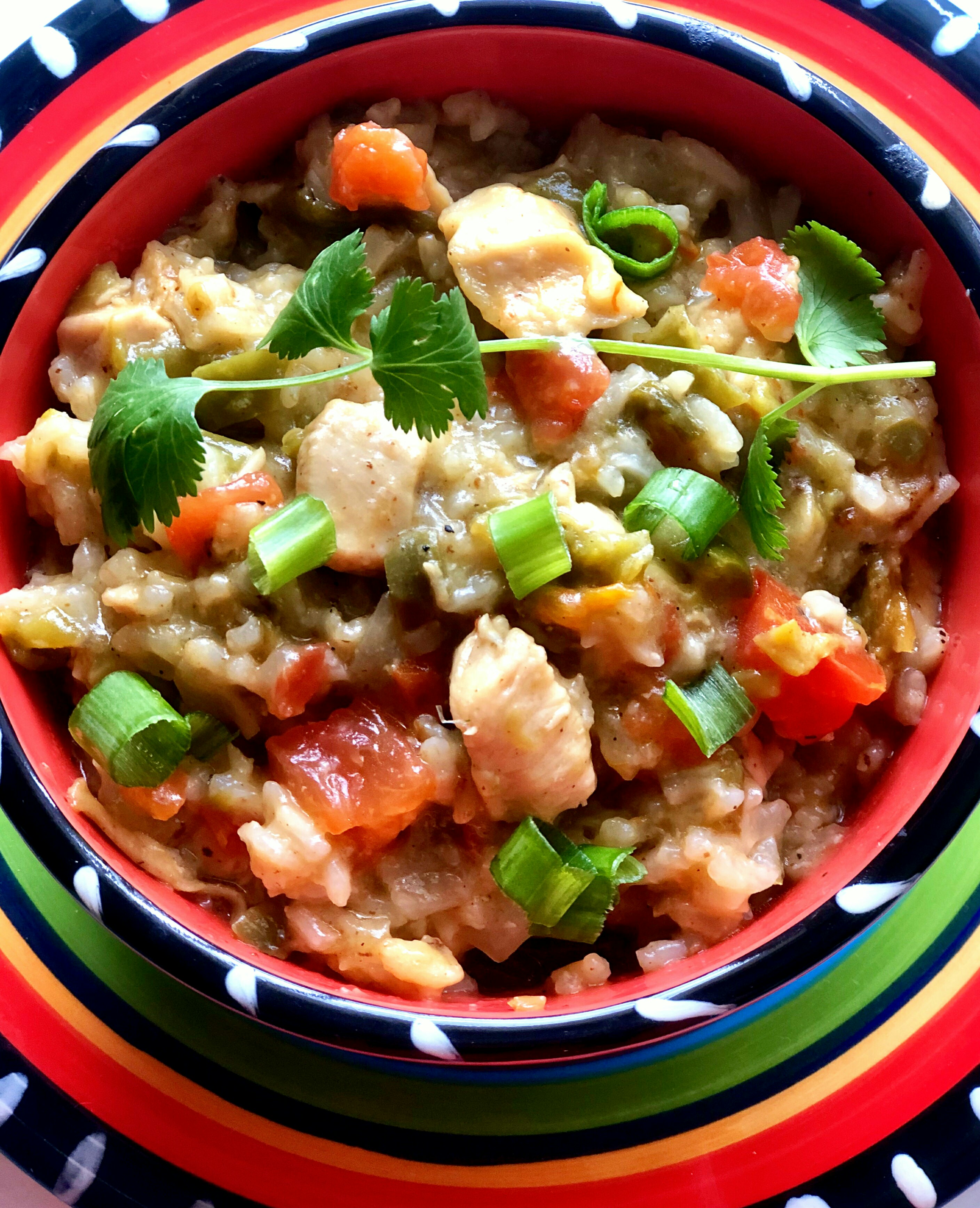 Instant Pot® Green Chili Chicken and Rice