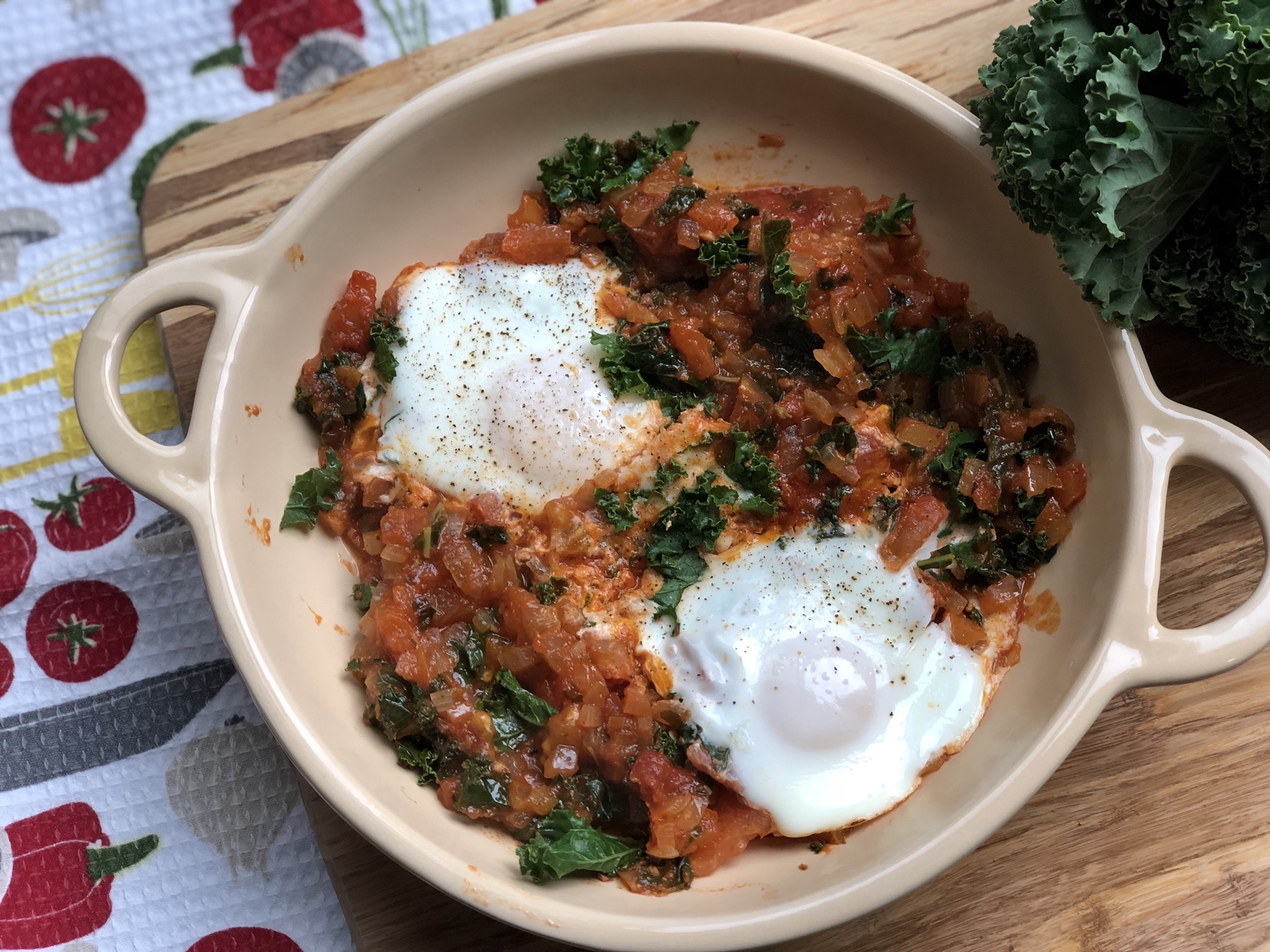 Instant Pot® Paleo and Keto Egg Shakshuka with Kale