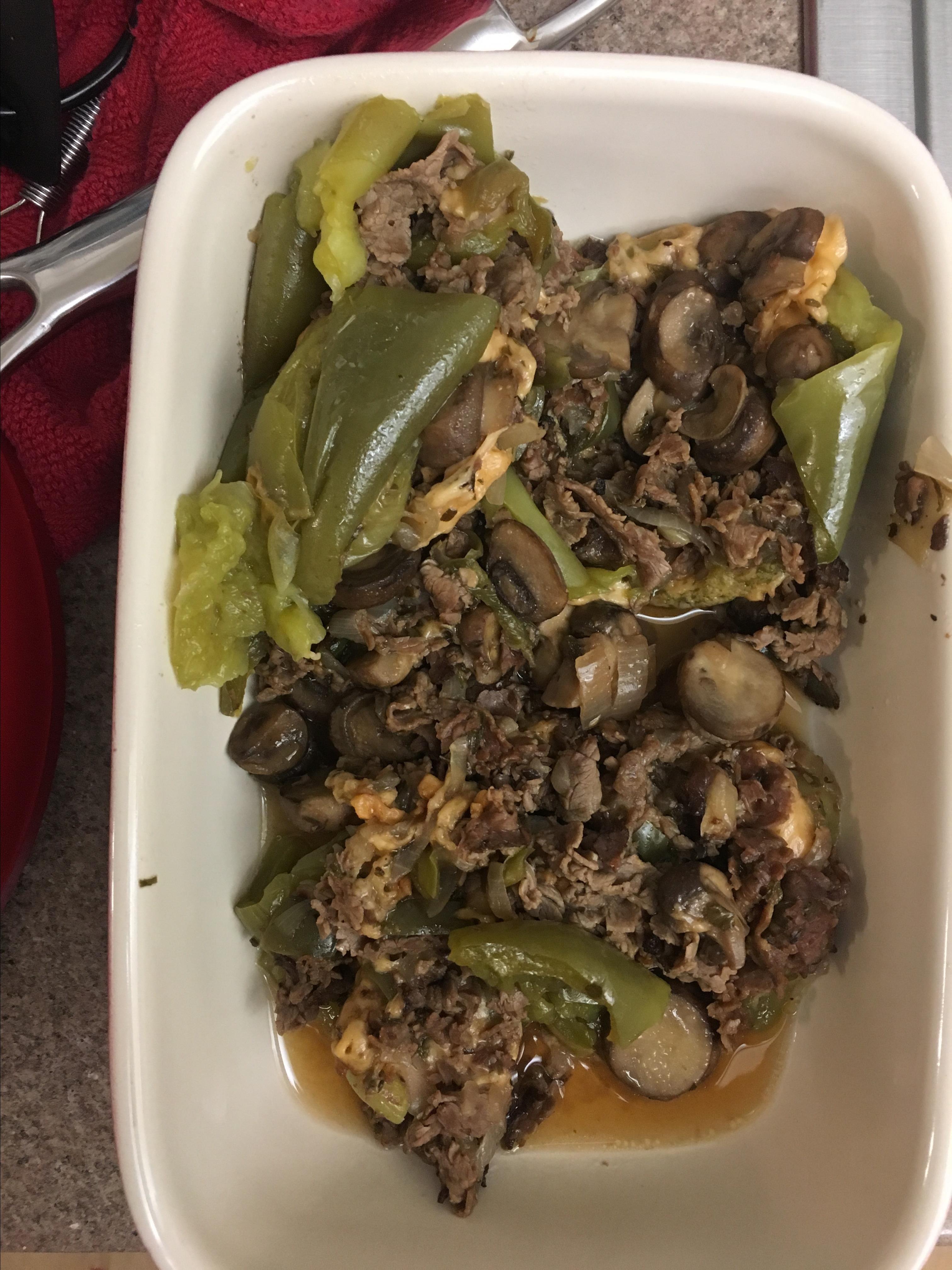 Instant Pot® Philly Cheesesteak Stuffed Peppers