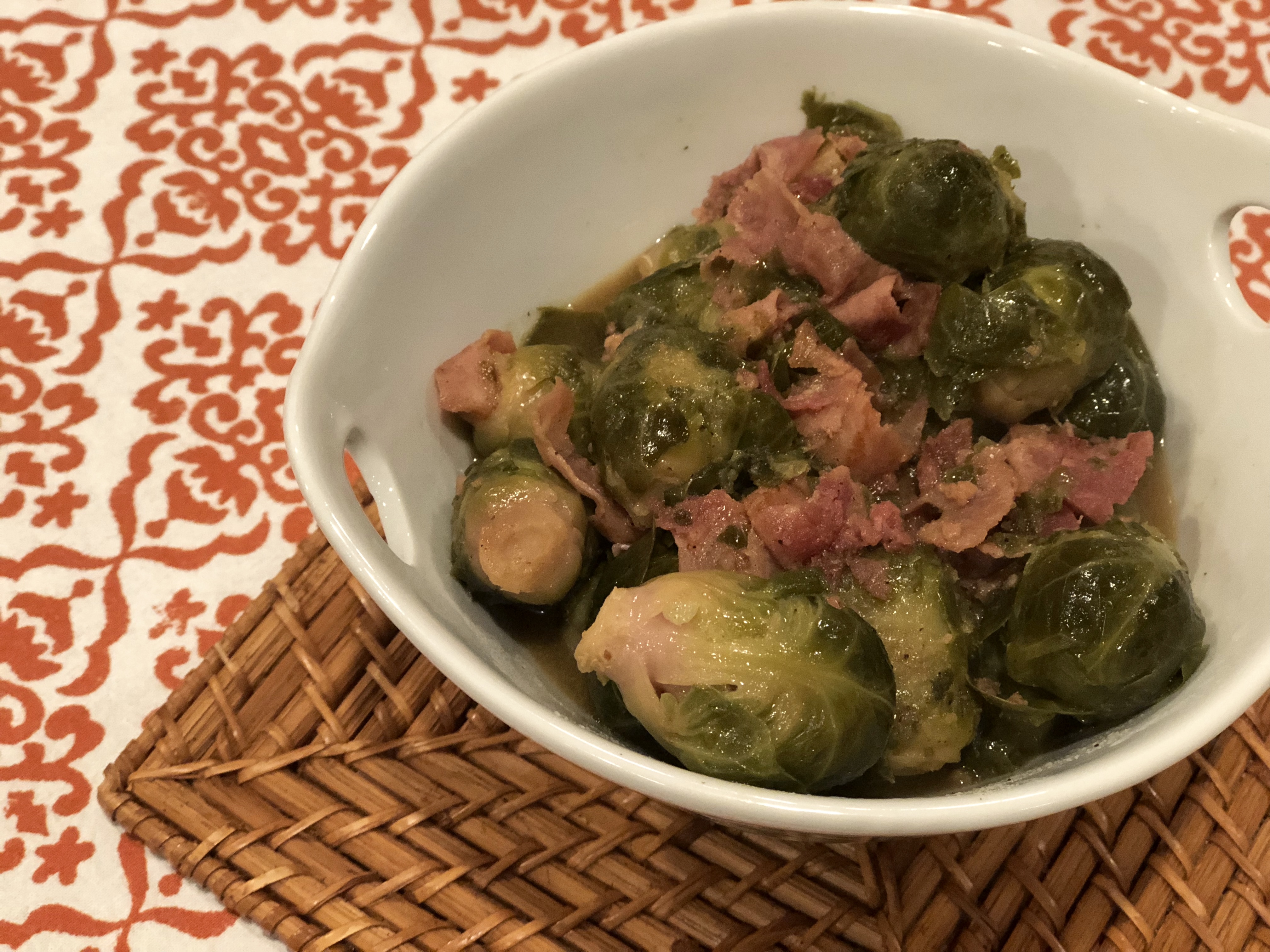 Instant Pot® Roasted Brussels Sprouts with Pancetta