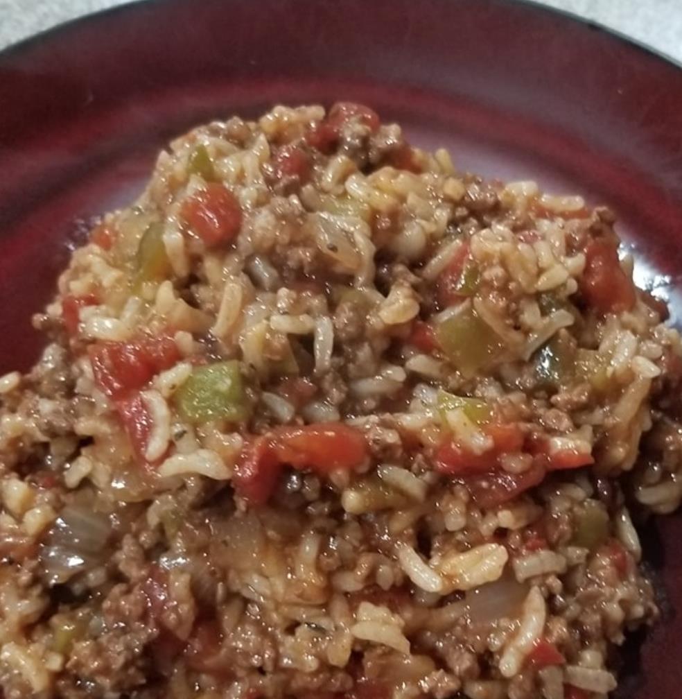 Instant Pot® Spanish Rice with Ground Beef