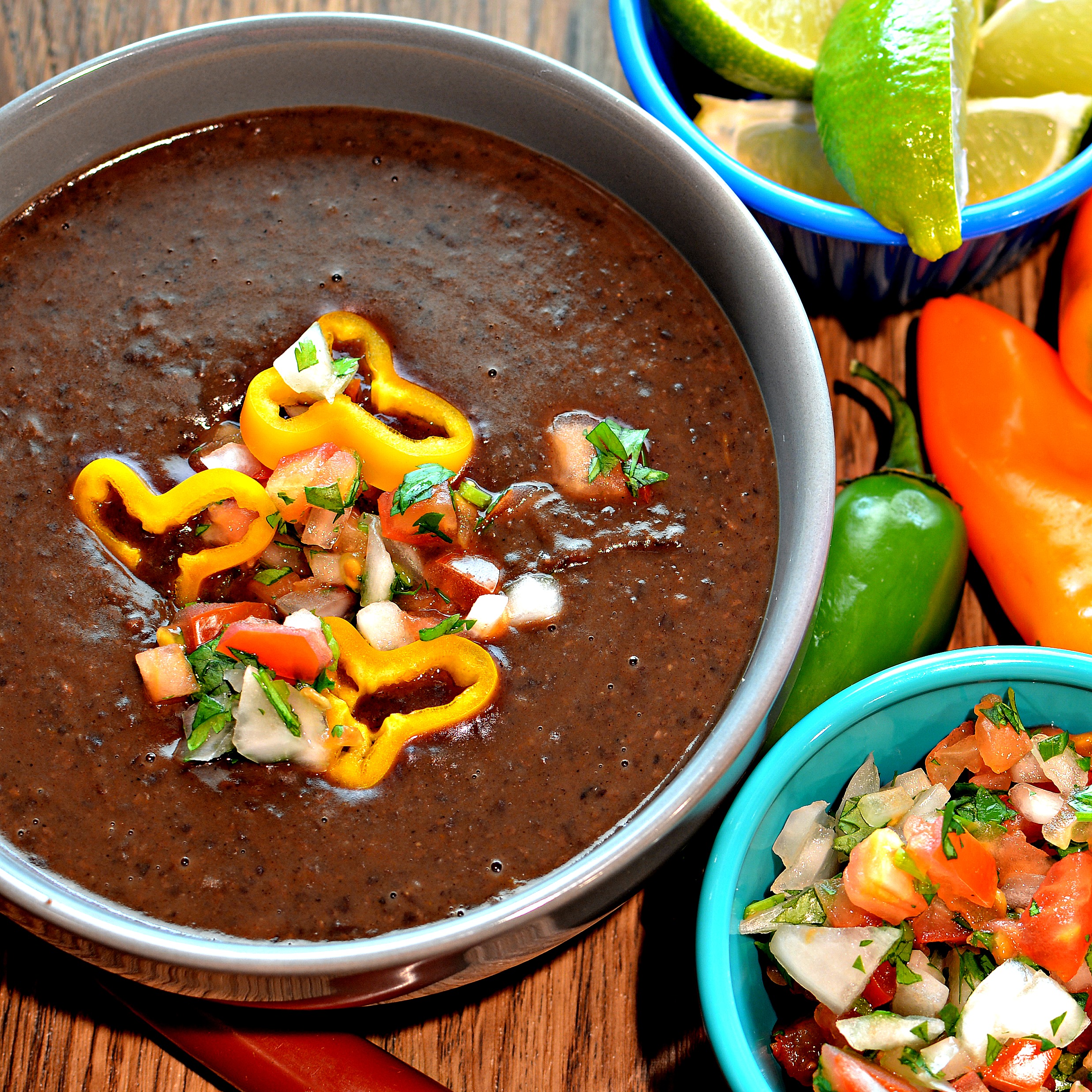 Instant Pot® Spicy Black Bean Soup (Vegan)