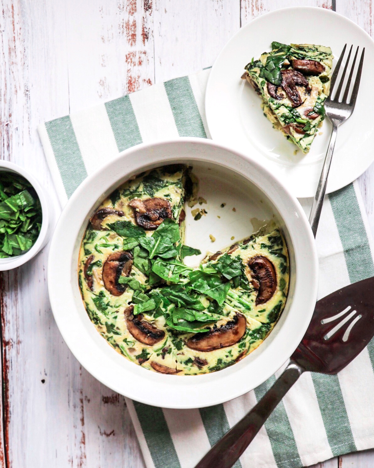 Instant Pot® Spinach and Mushroom Frittata