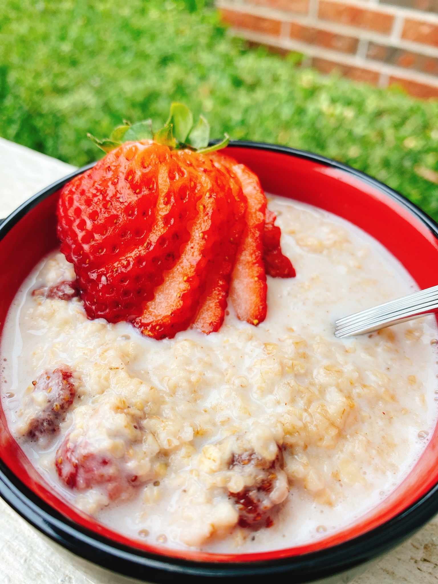 Instant Pot® Strawberries and Cream Oatmeal