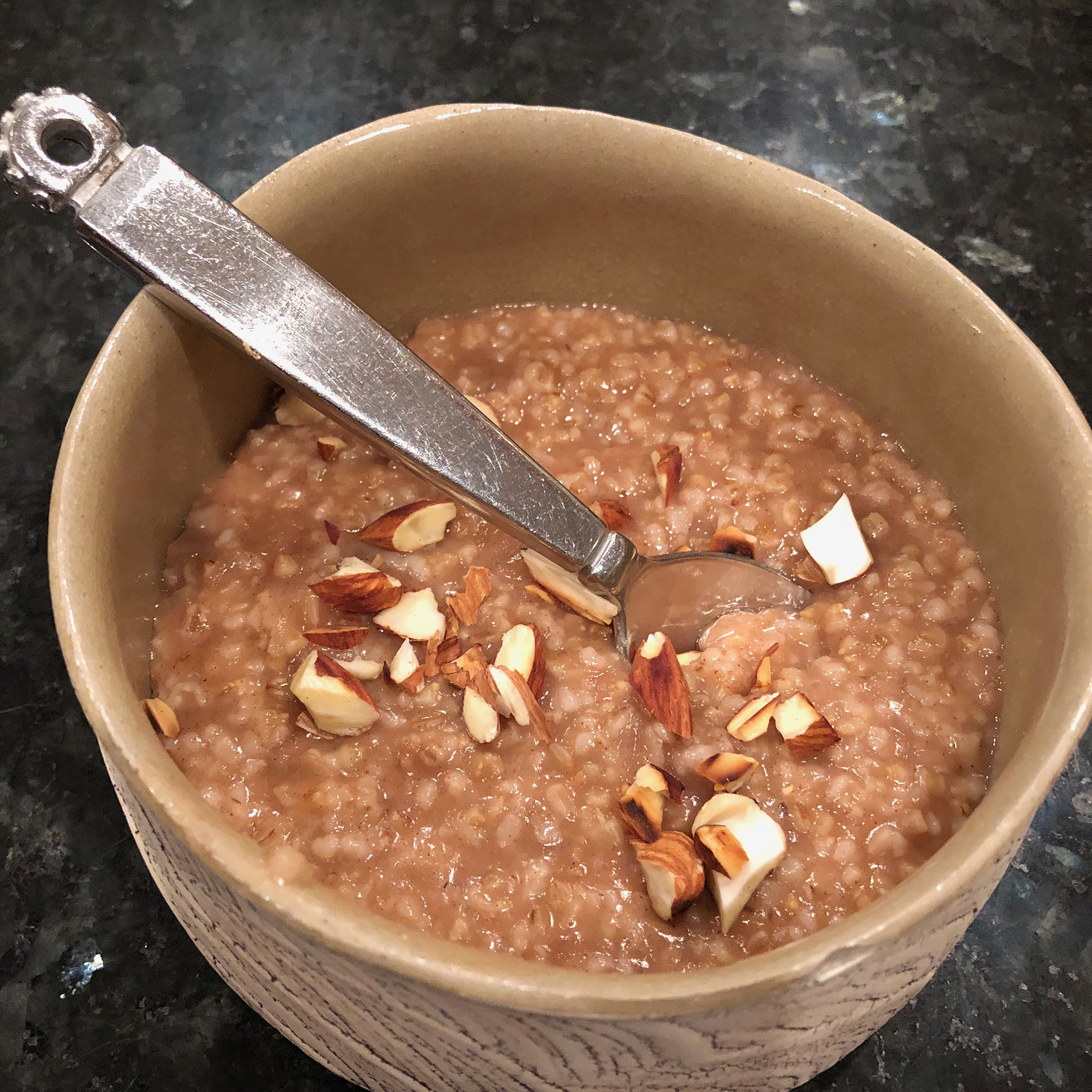 Instant Pot® Vegan Steel-Cut Oats with Apple and Cinnamon