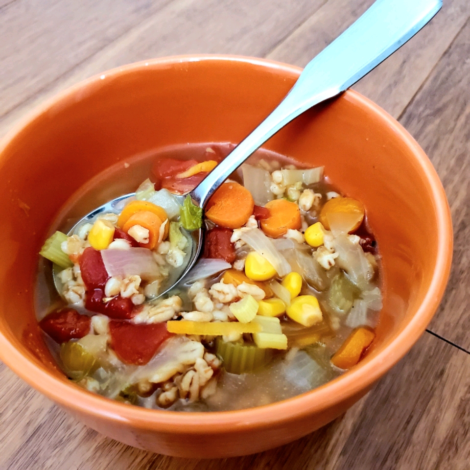 Instant Pot® Vegan Vegetable and Barley Soup