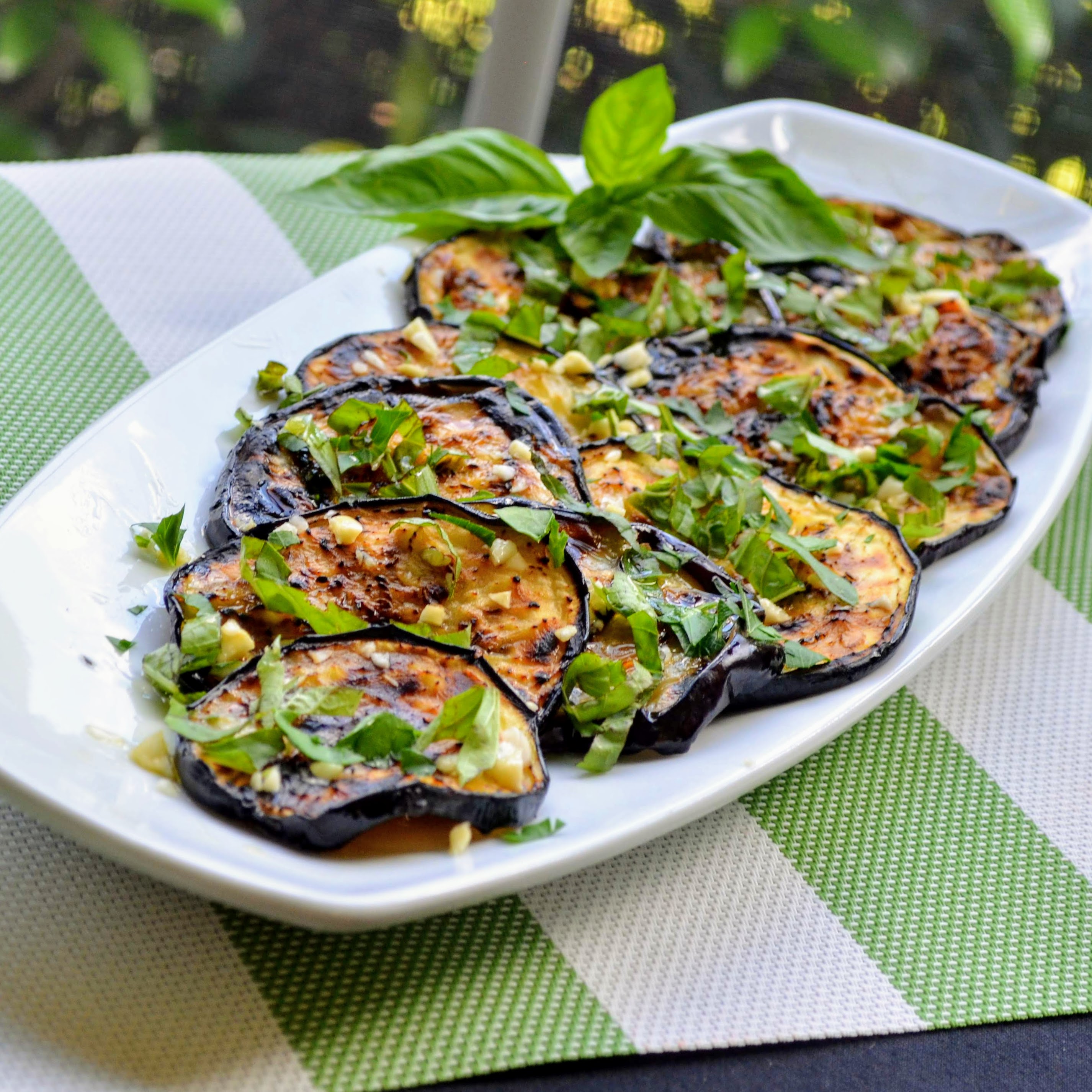 Italian Grilled Eggplant with Basil and Parsley (Melanzane Grigliate al Basilico e Prezzemolo)