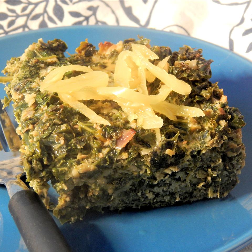 Kale Cakes with Sweet Hot Peppers