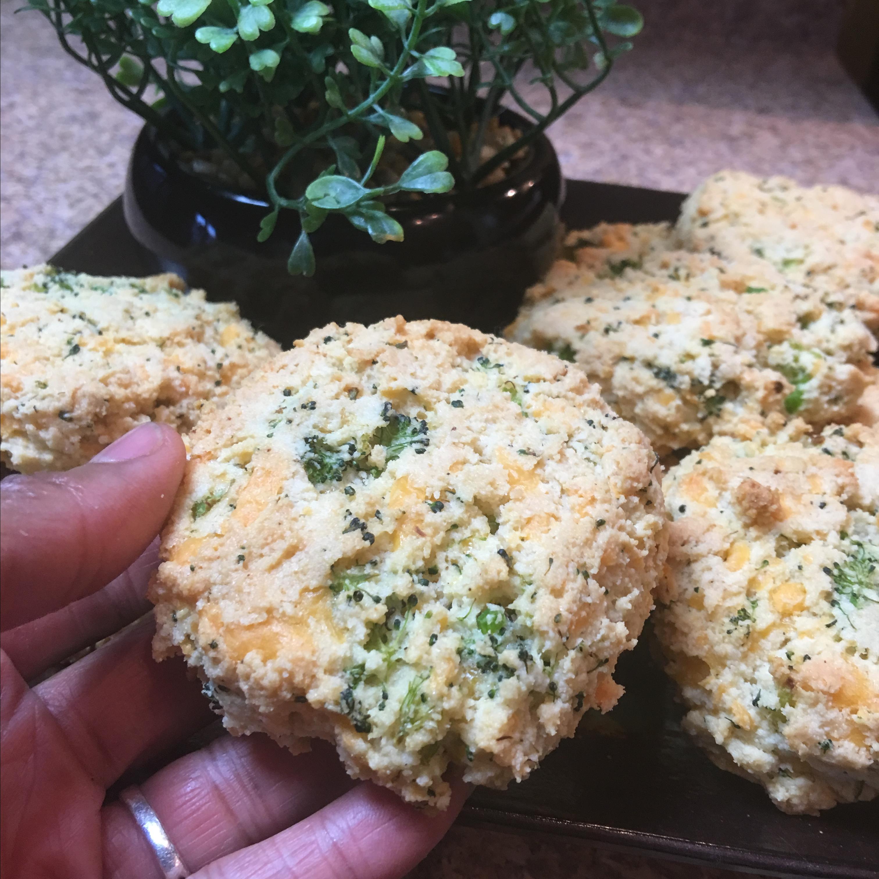 Keto Broccoli Cheddar Biscuits