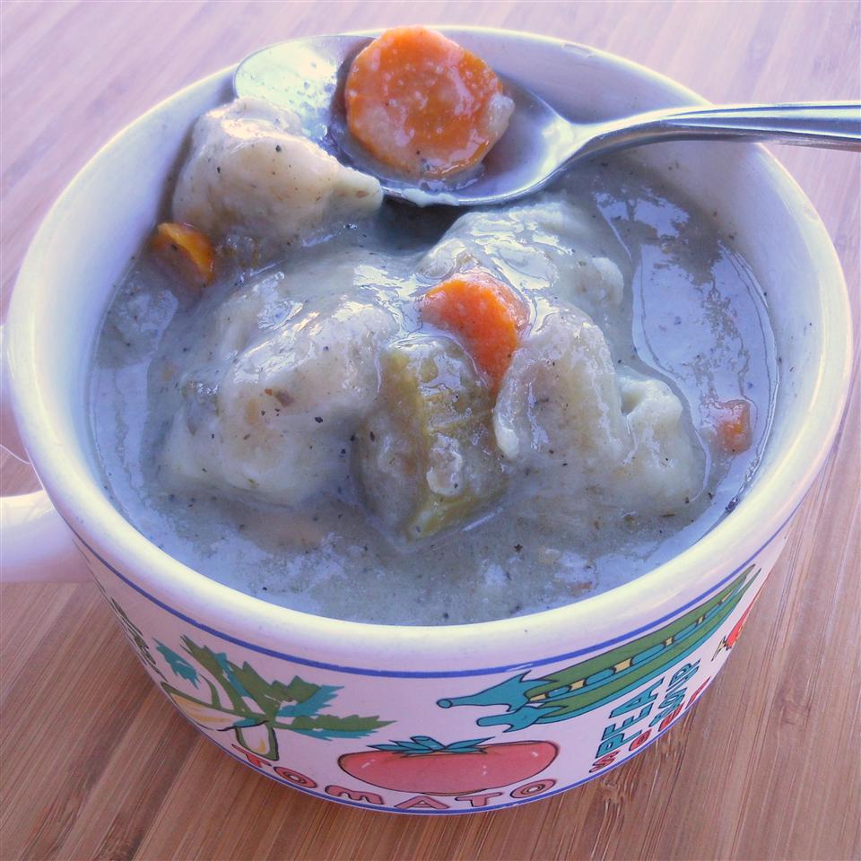 Leftover Turkey Soup with Rosemary Parmesan Dumplings