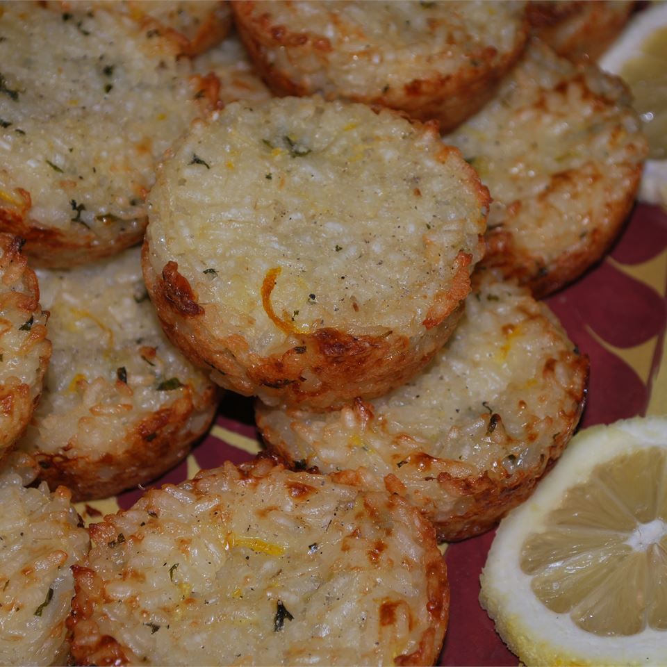 Lemon and Herb Risotto Cake