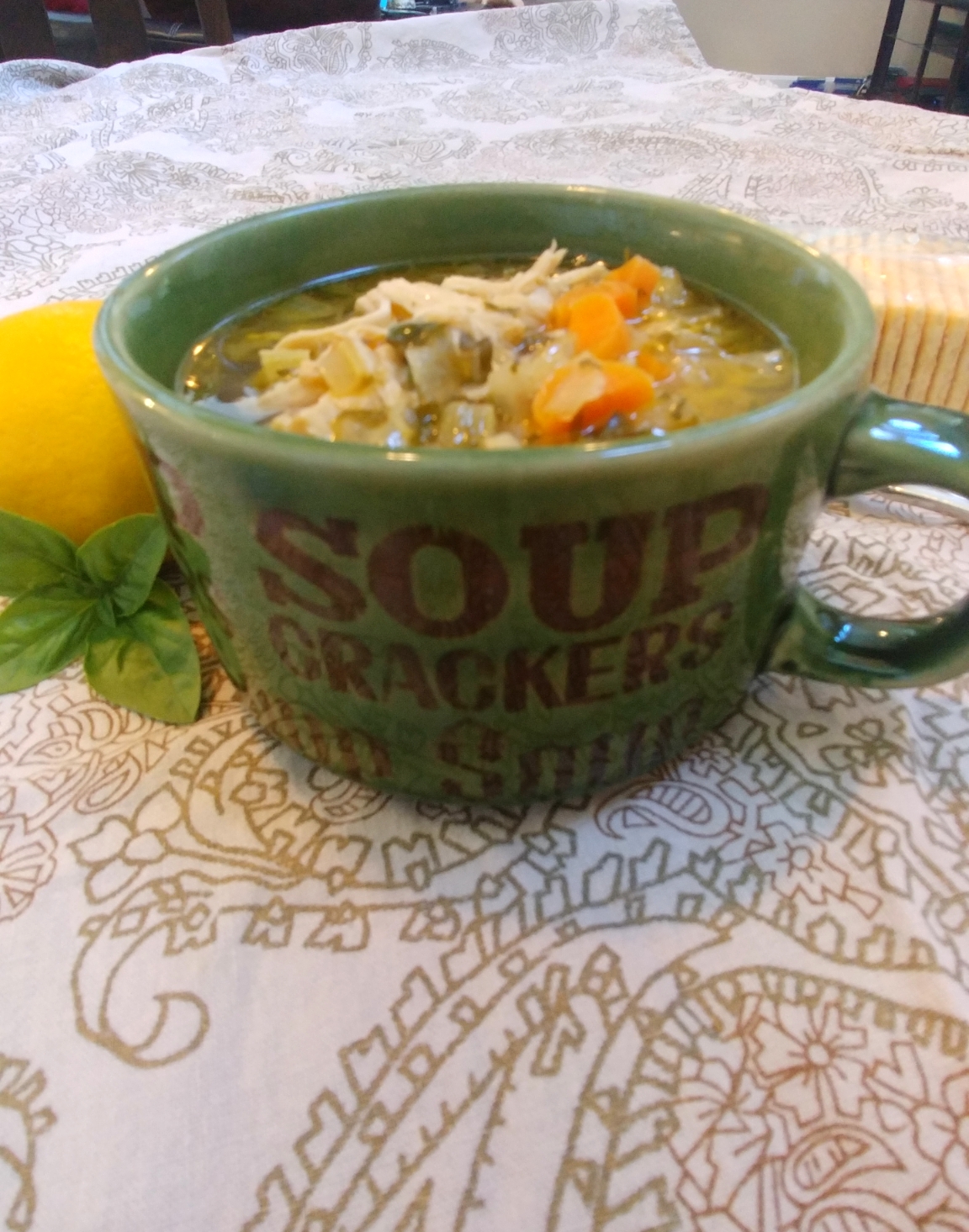 Lemon-Pesto Chicken Soup