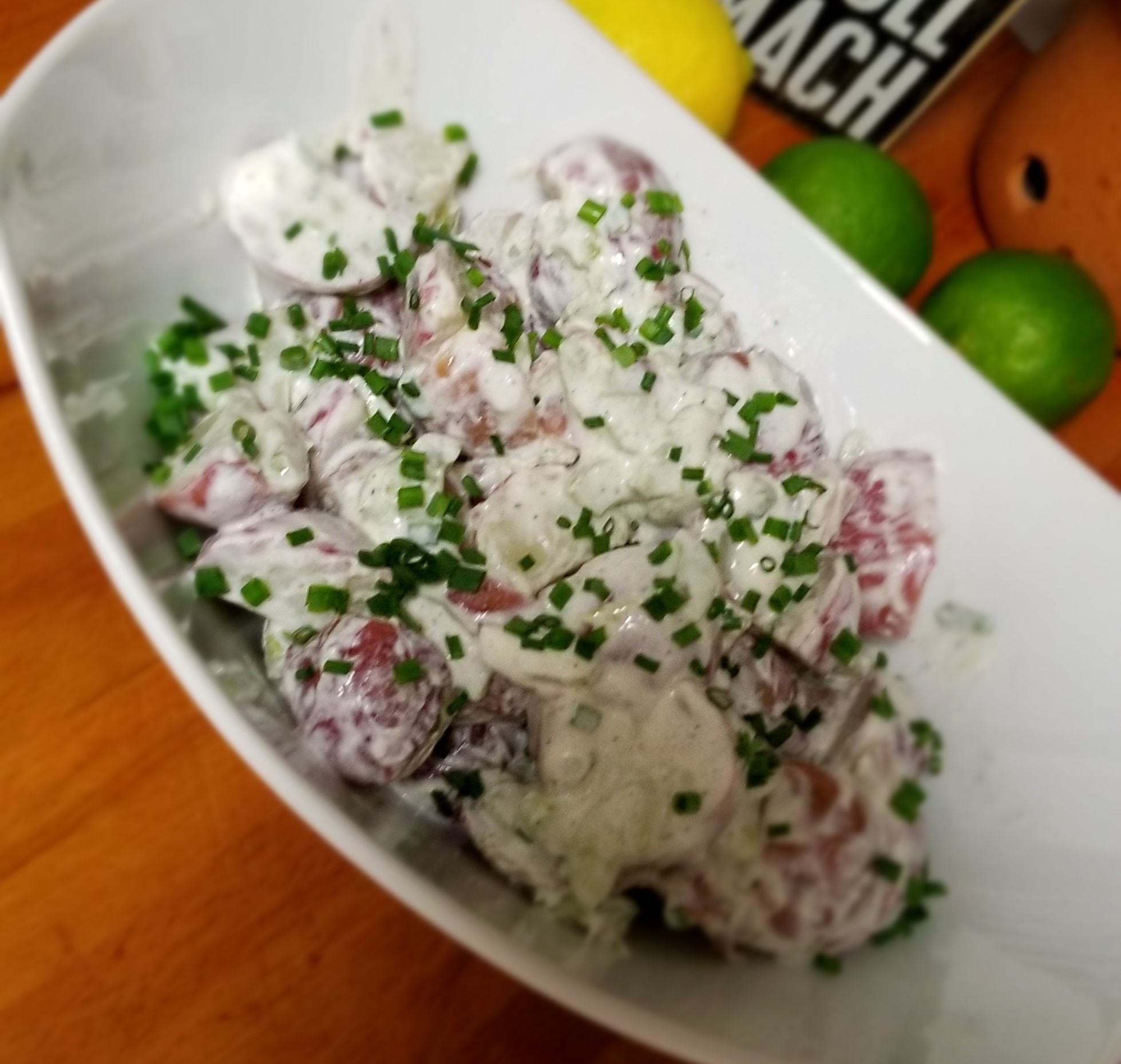 Lemony Creamy Potato Salad with Sour Cream
