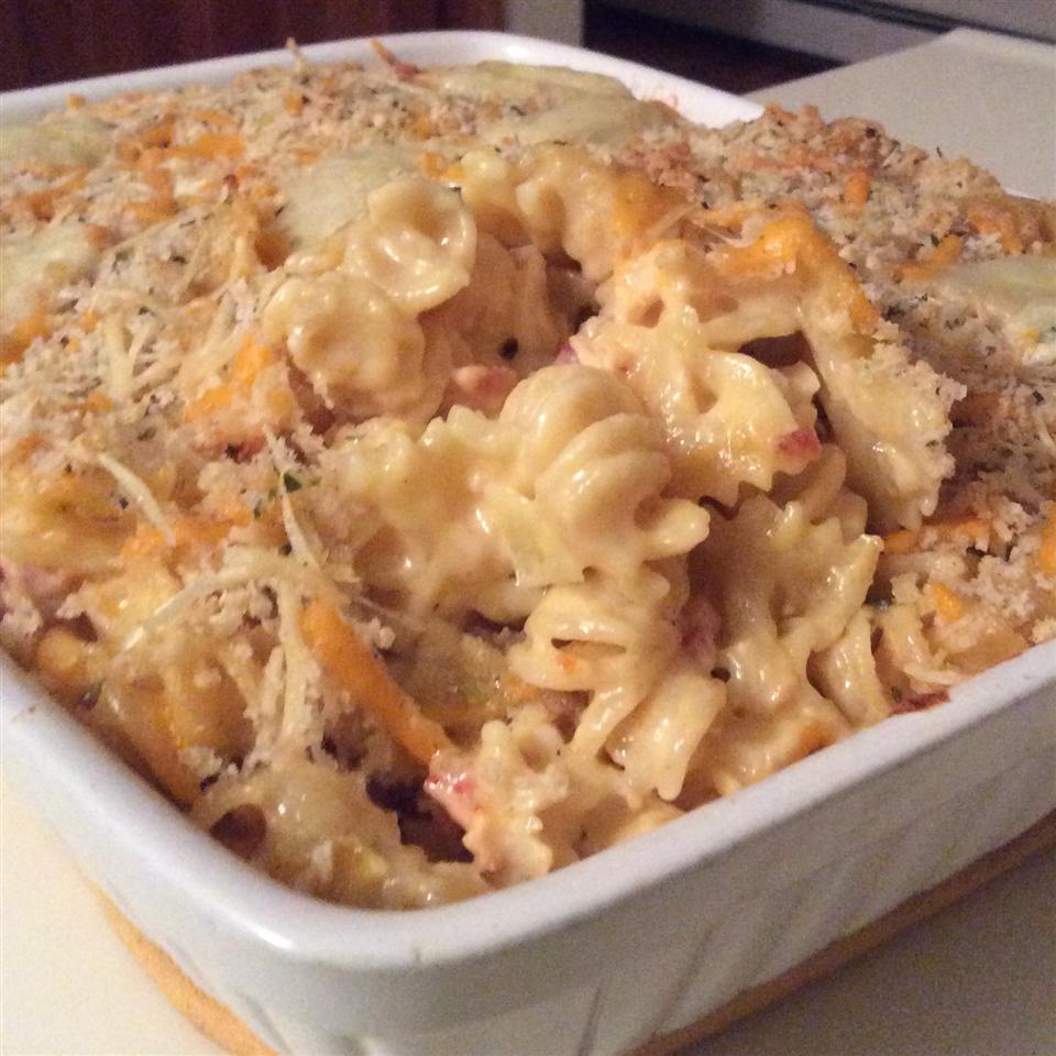 Lobster Mac with Cheddar, Brie, and Gruyere