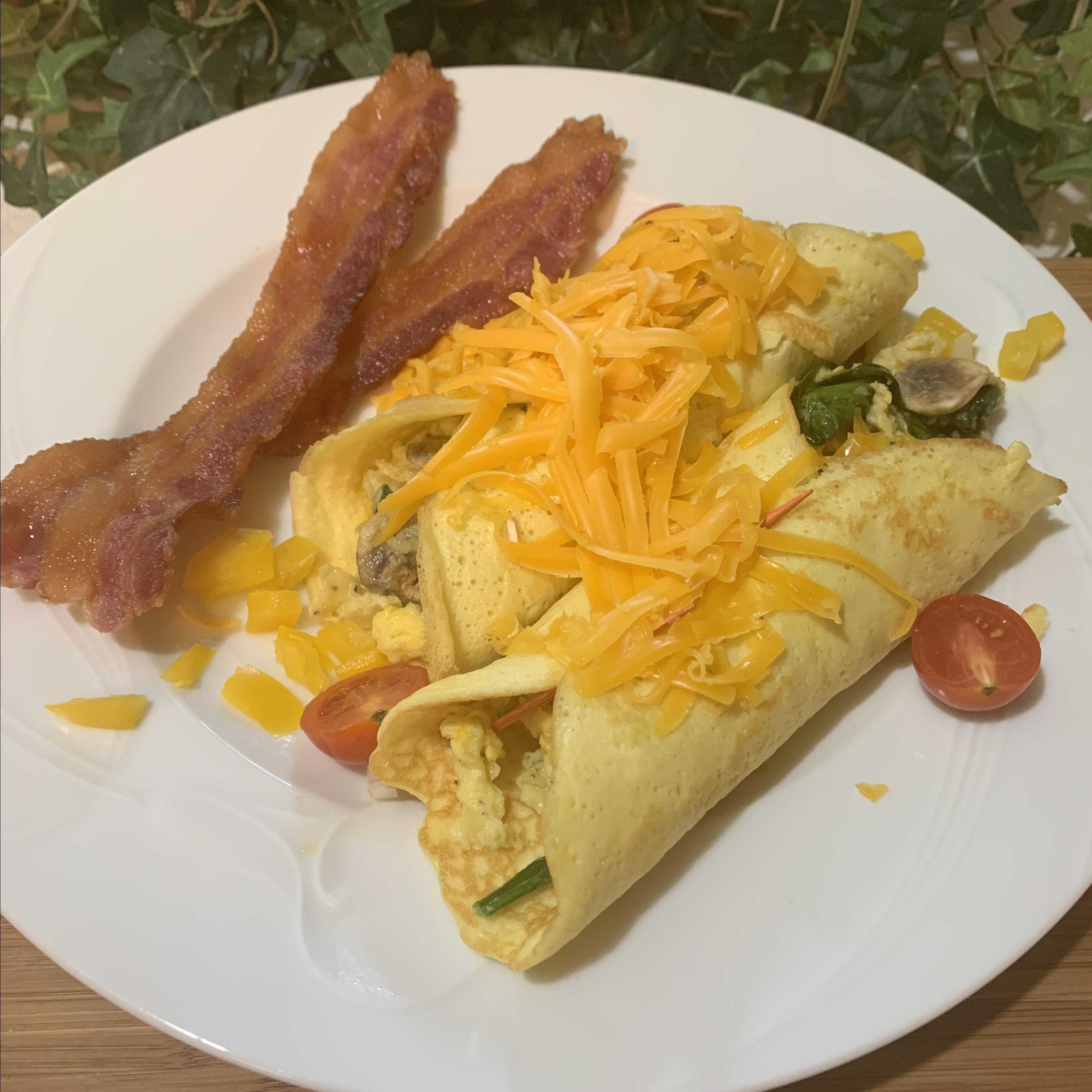 Low-Carb Savory Breakfast Crepes
