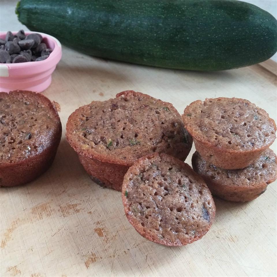 Low-Fat Chocolate Zucchini Mini Muffins