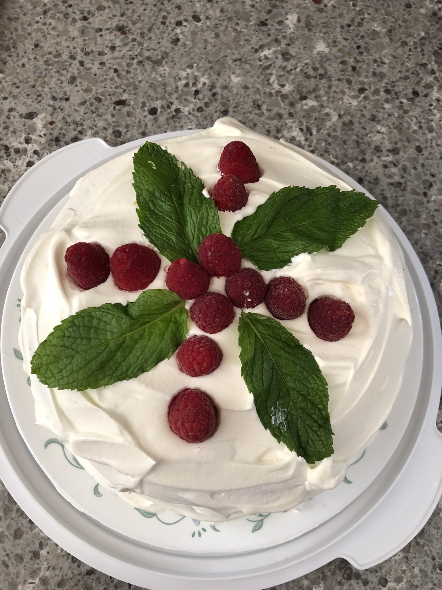Low-Fat Lemon Raspberry Cake