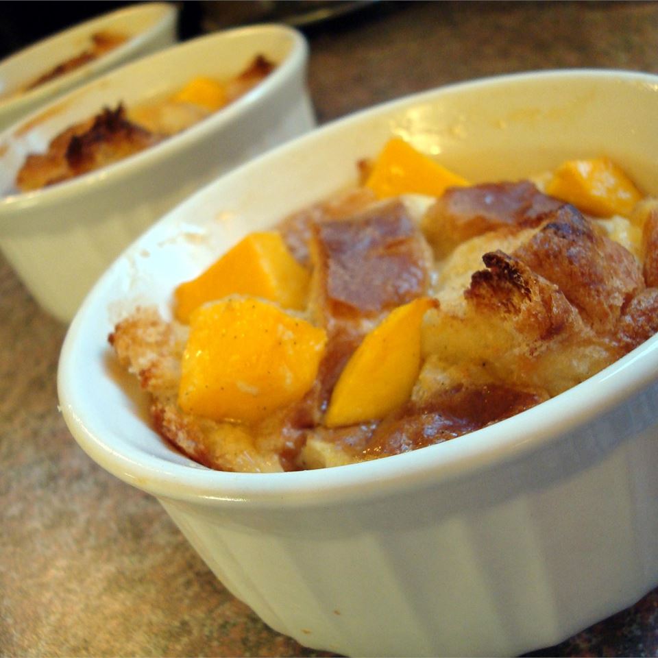 Mango Cardamom Bread Pudding