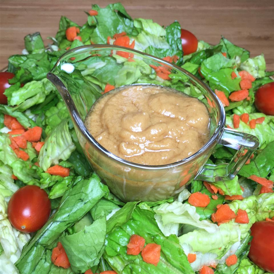 Maple Almond Butter Salad Dressing